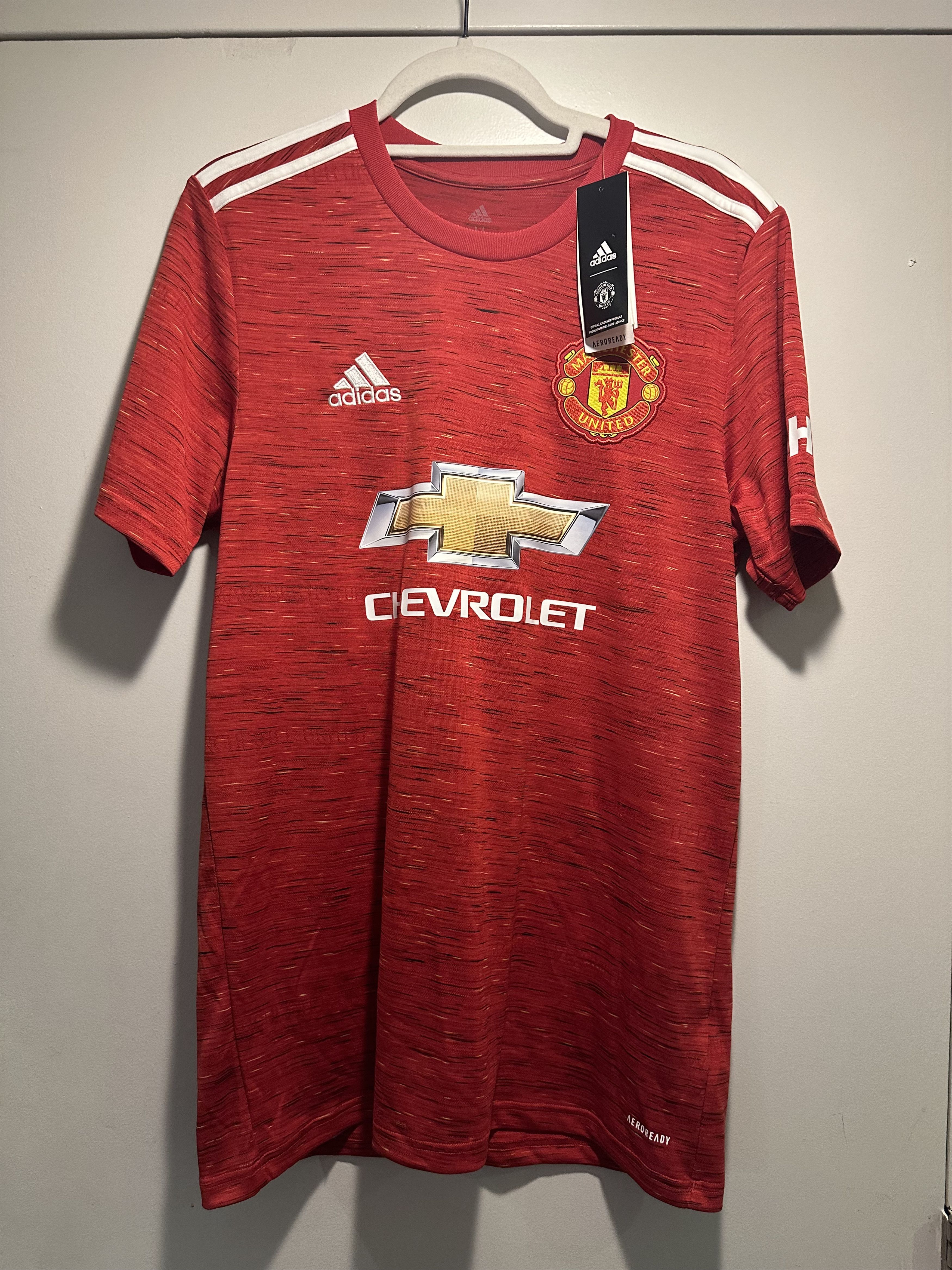 Adidas BNWT Manchester United 2020/21 Home Fernandes #18 Medium Size US M / EU 48-50 / 2 - 2 Thumbnail