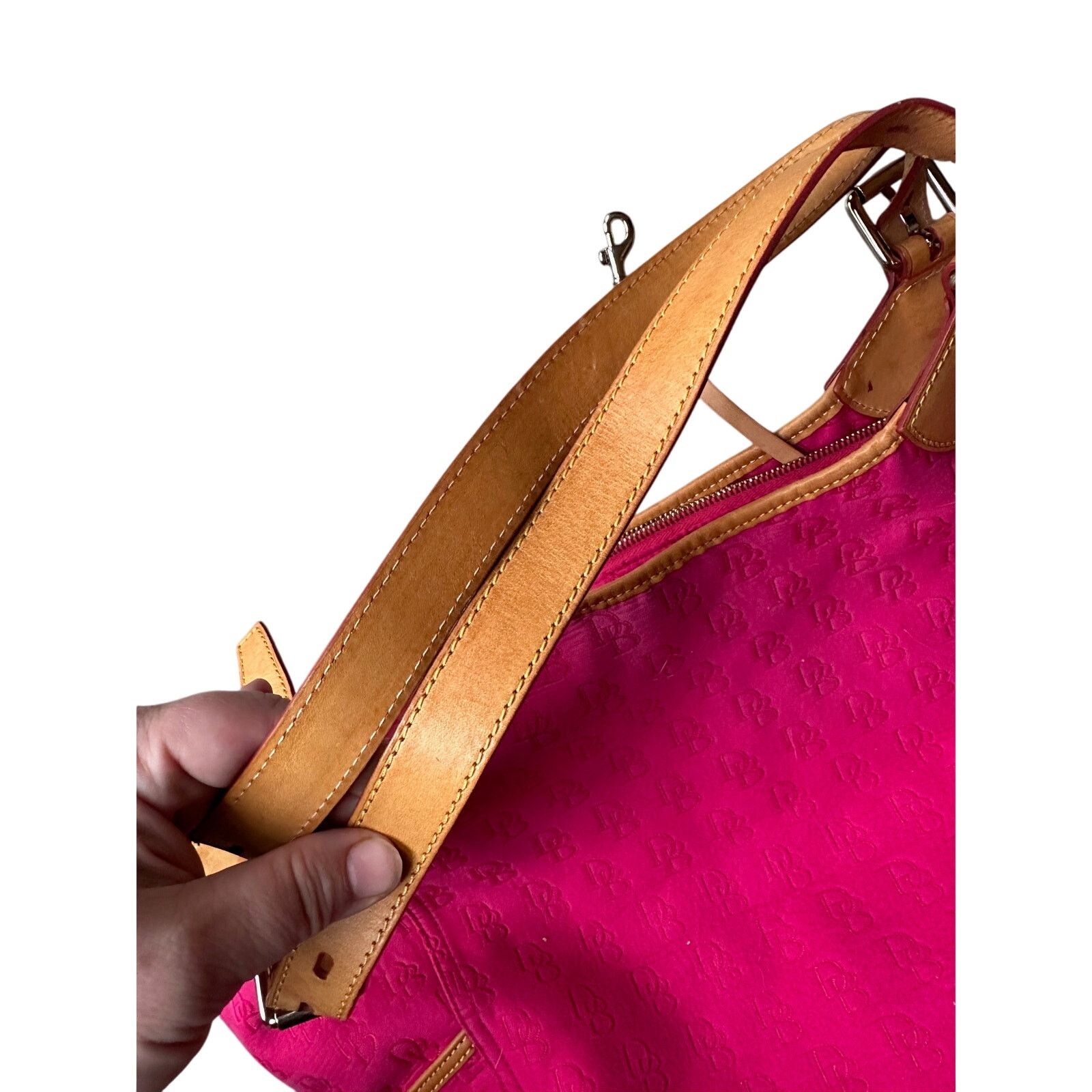 Dooney & Bourke Dooney & Bourke Oversize Deep Pink Hobo Bag Size ONE SIZE - 19 Thumbnail