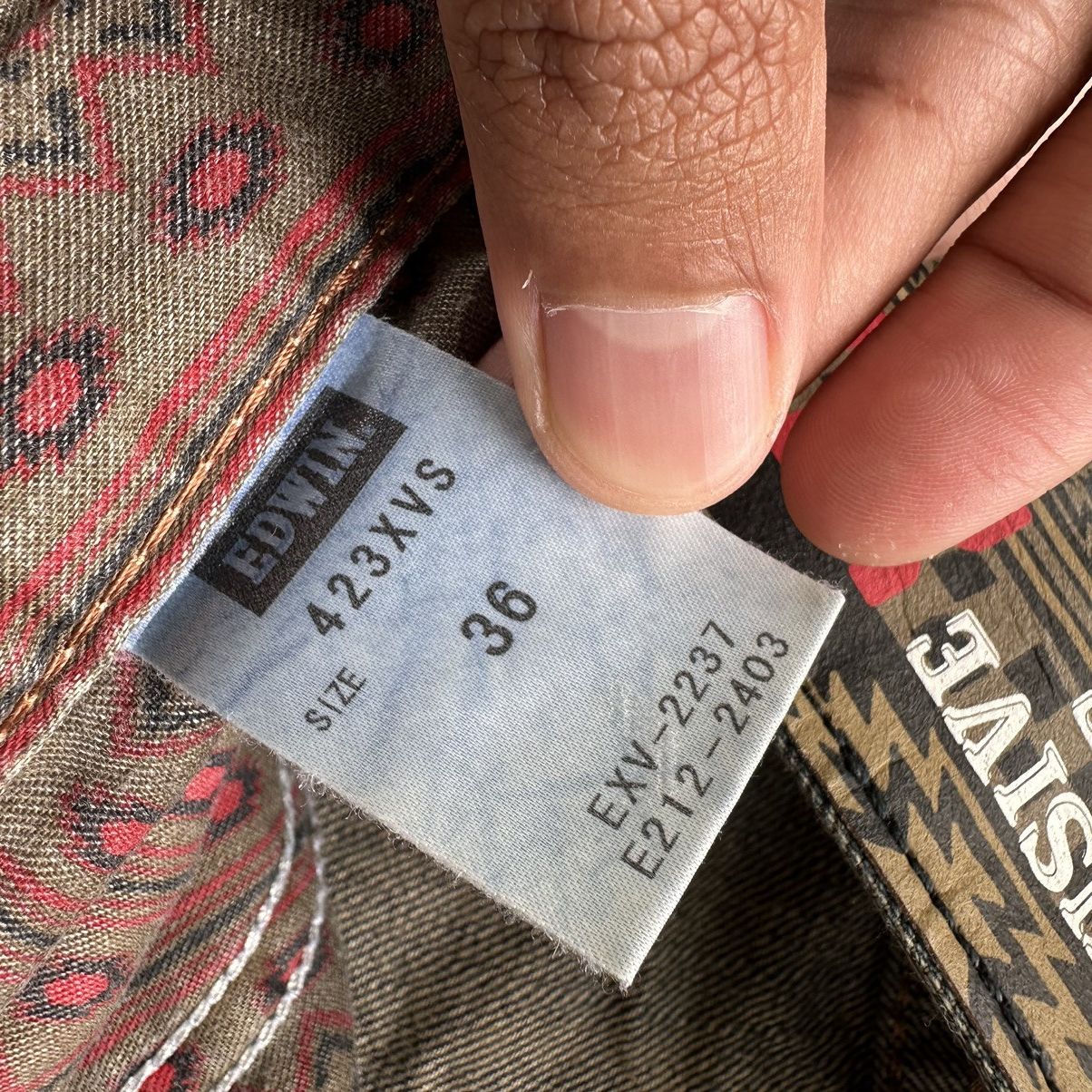 Japanese Brand Vintage Edwin XV Distressed Jean Faded Denim Pant W36 Size US 36 / EU 52 - 8 Thumbnail