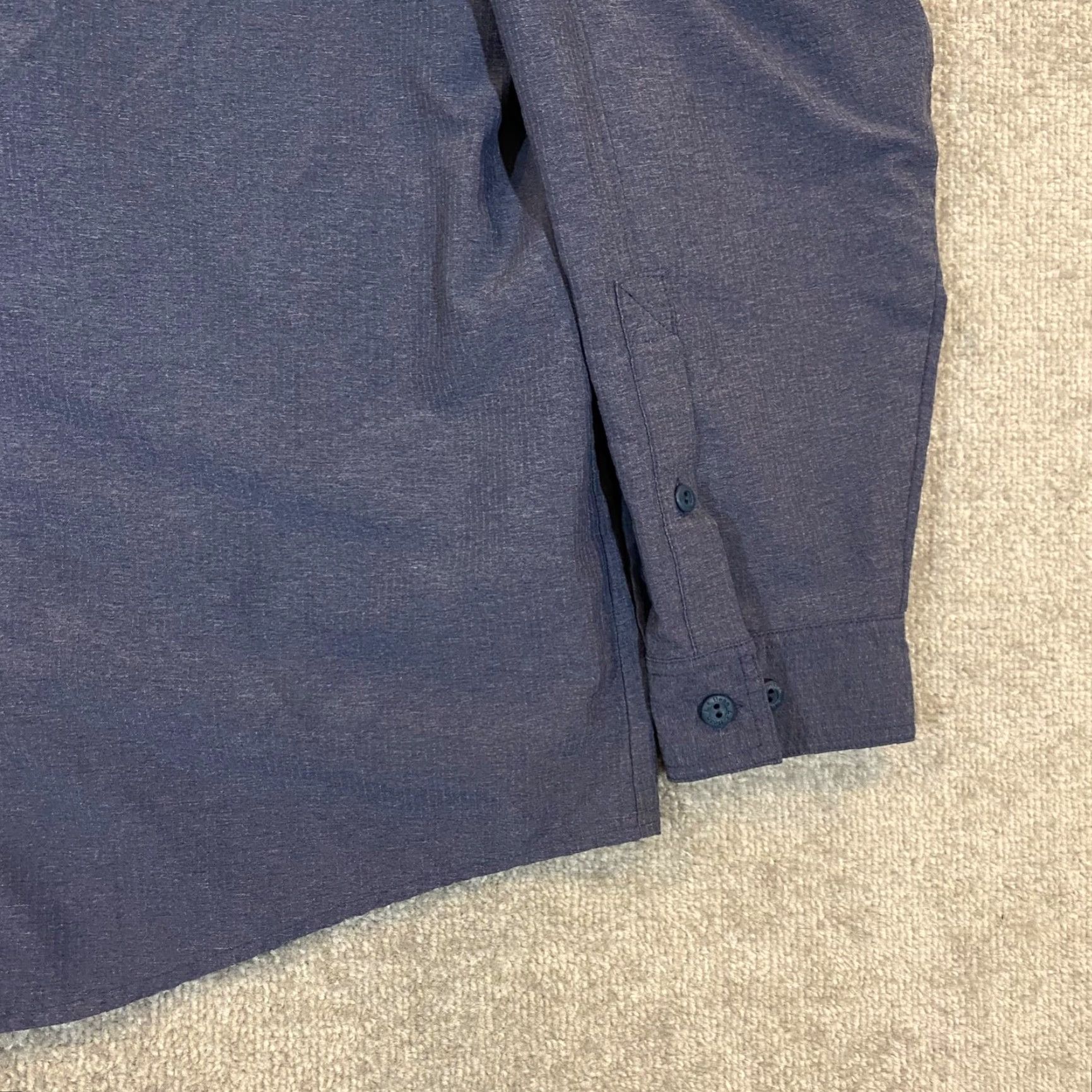 Vintage L.L. Bean Shirt Mens 2XLT Tall Blue Button Up Hiking Trail Outdoor Roll Tab Nylon Size US XXL / EU 58 / 5 - 3 Thumbnail