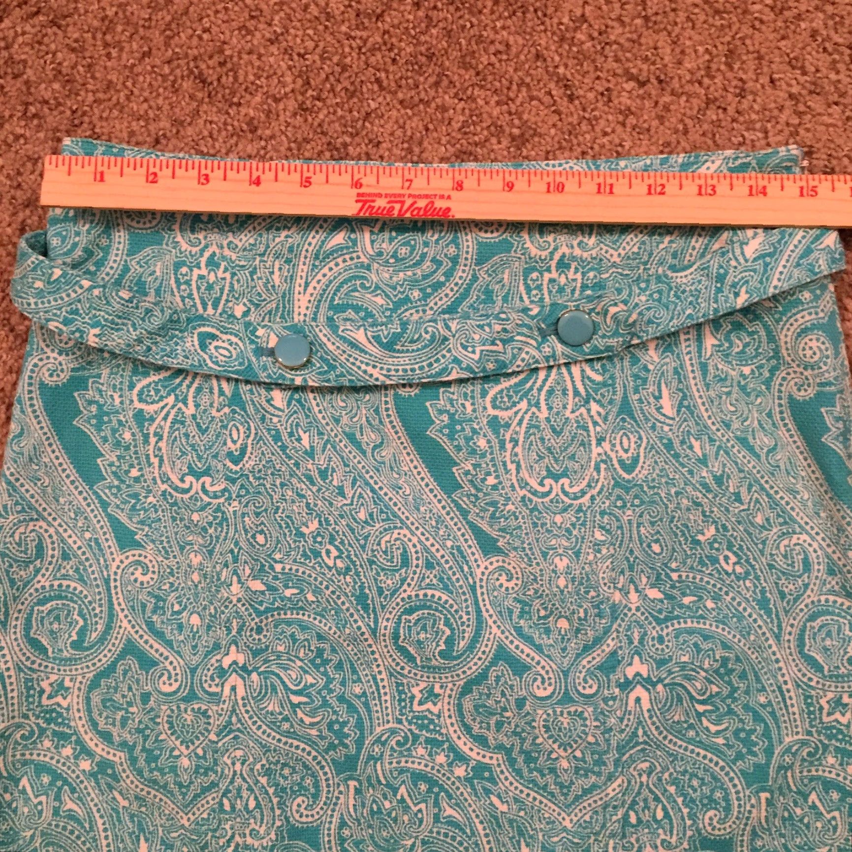 Talbots Talbots Skirt Women Size 6 Blue Paisley Belted Pencil Knee Length Unlined Size 28" / US 6 / IT 42 - 3 Thumbnail