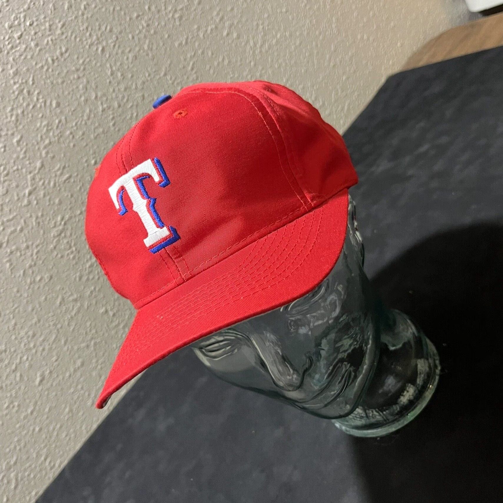 VINTAGE Texas Rangers Baseball Cap Men Adjustable Red MLB