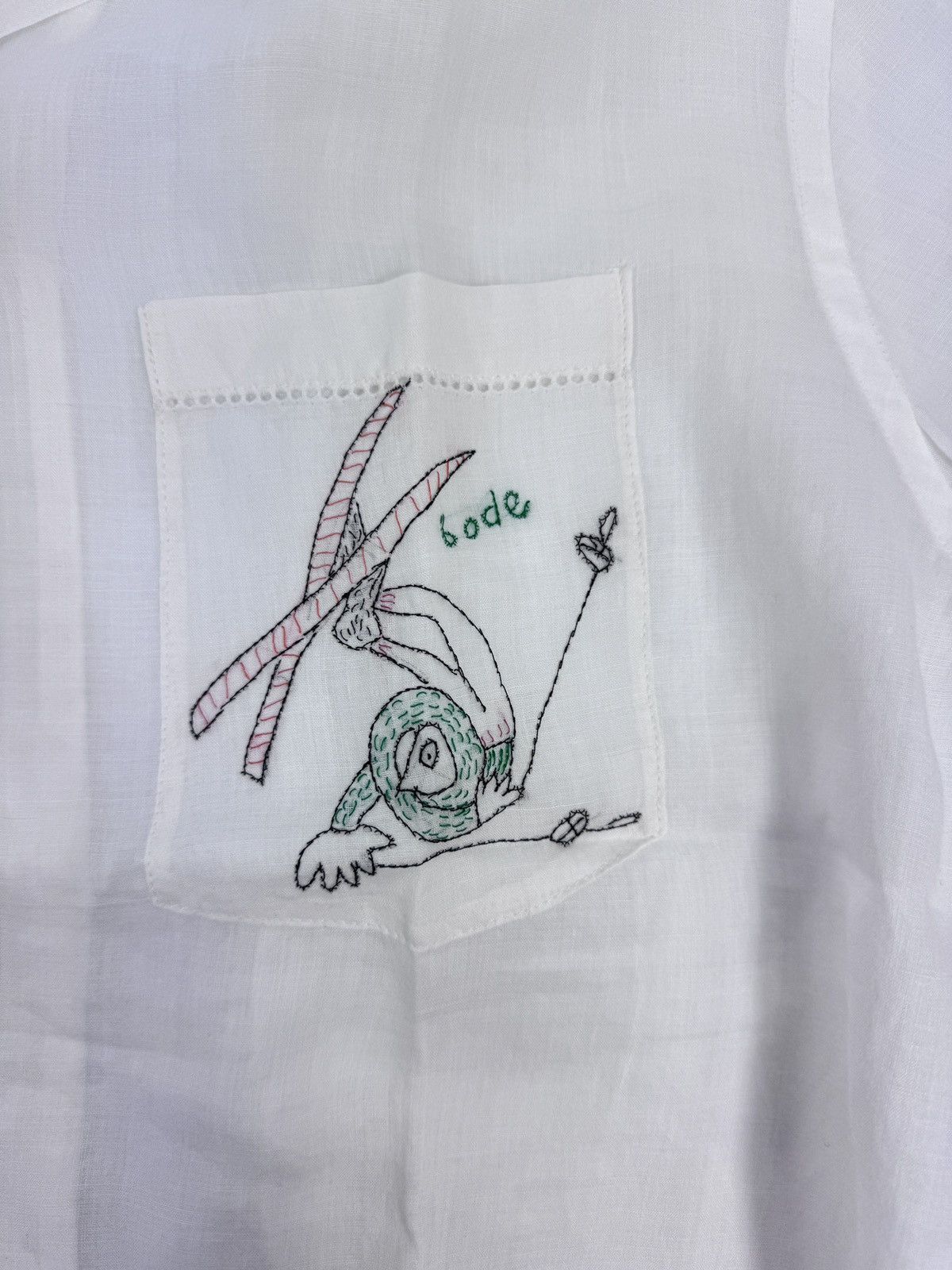 Bode SKIERS LINEN SHIRT Size US L / EU 52-54 / 3 - 4 Thumbnail