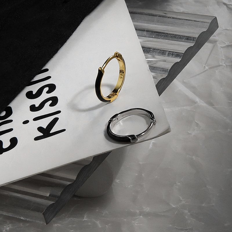 Jewelry × Sterling Silver One pairs Modern Earrings Gothic Punk Chrome Jewelry Spike Size ONE SIZE - 3 Thumbnail