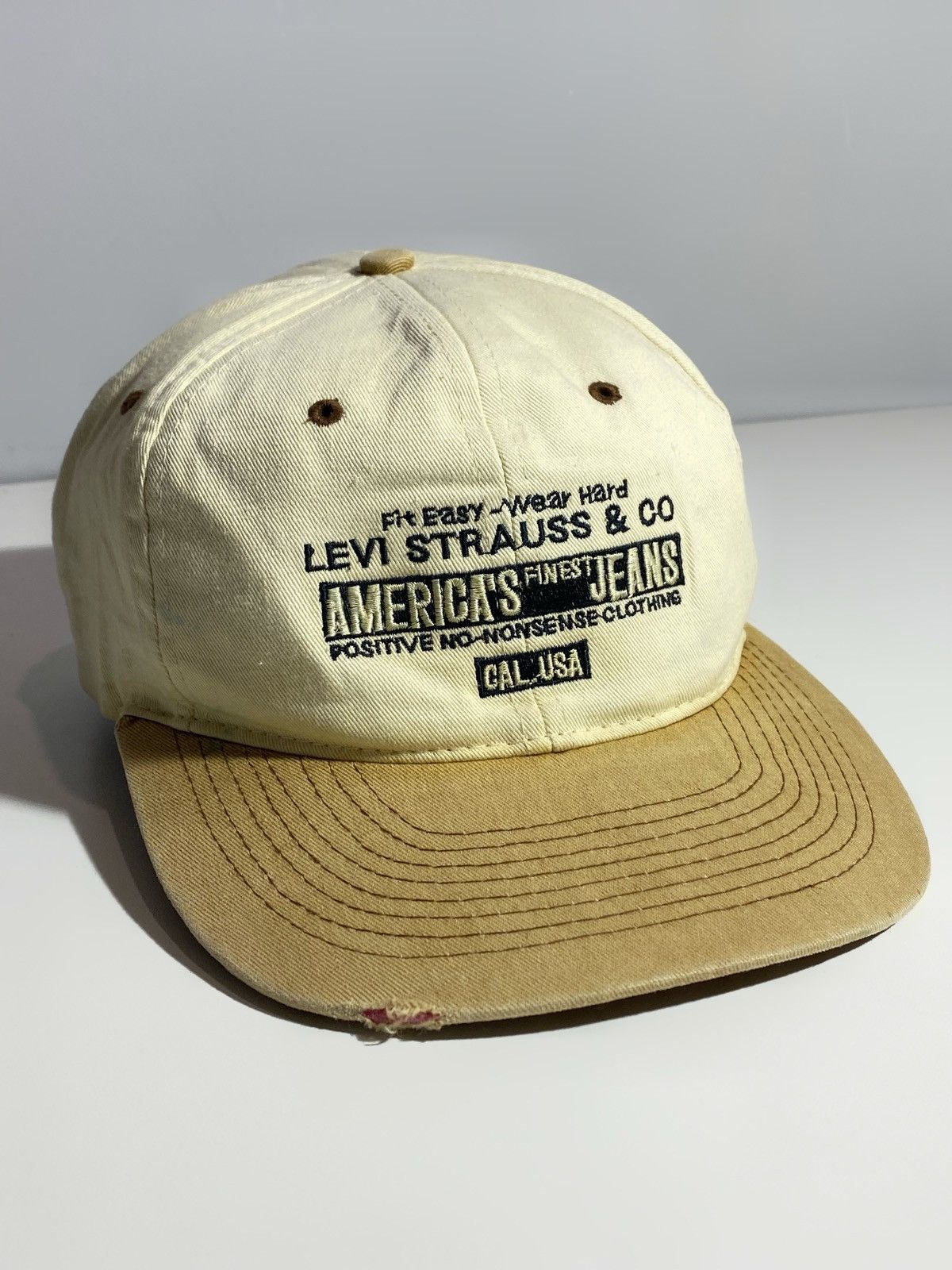 Levi's Vintage 70s 80s Rare Levi’s USA Distressed Baseball Cap Size ONE SIZE - 1 Thumbnail