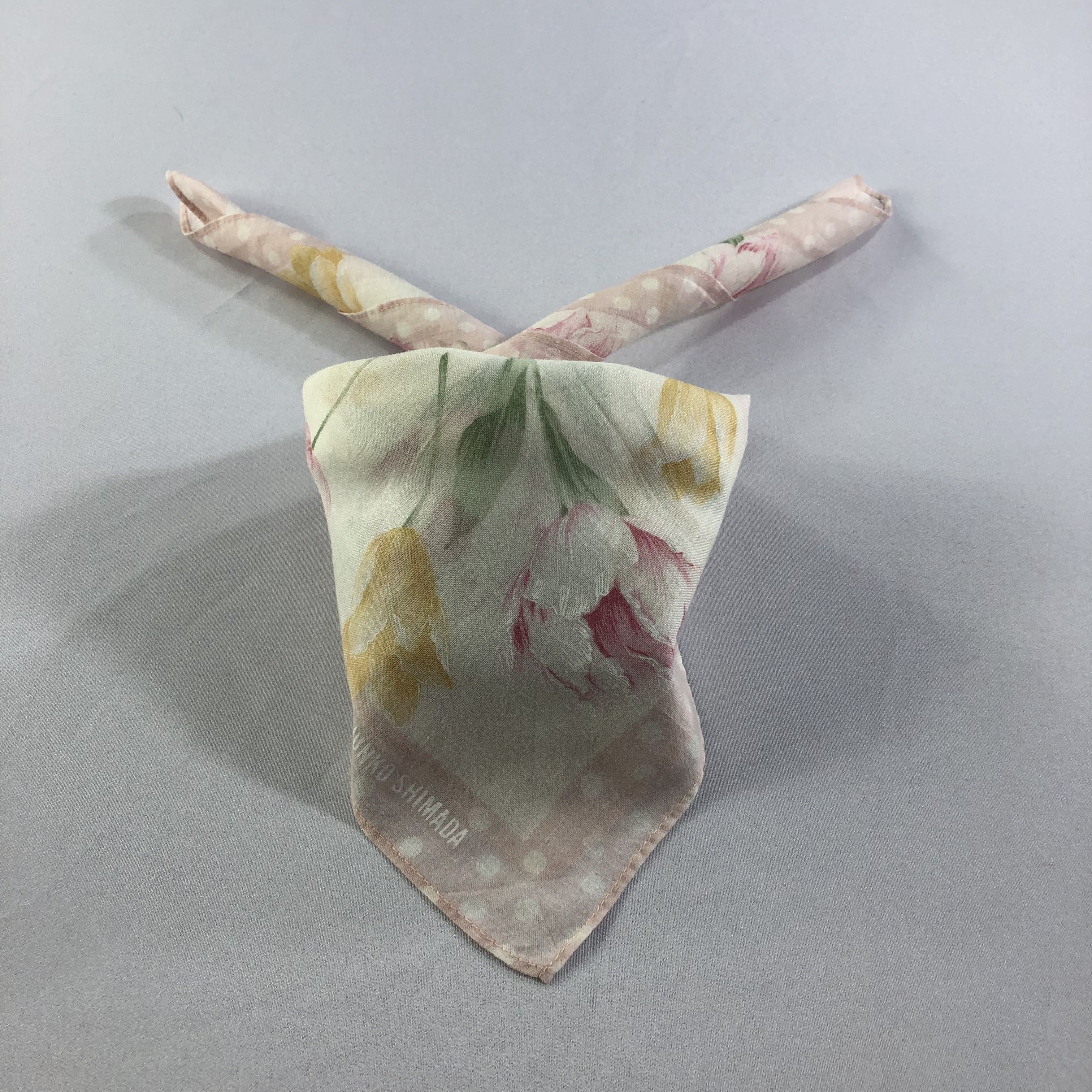 Japanese Brand × Junko Shimada × Vintage 49 AV Junko Shimada Handkerchief Neckerchief Bandana H2199 Size ONE SIZE - 2 Thumbnail