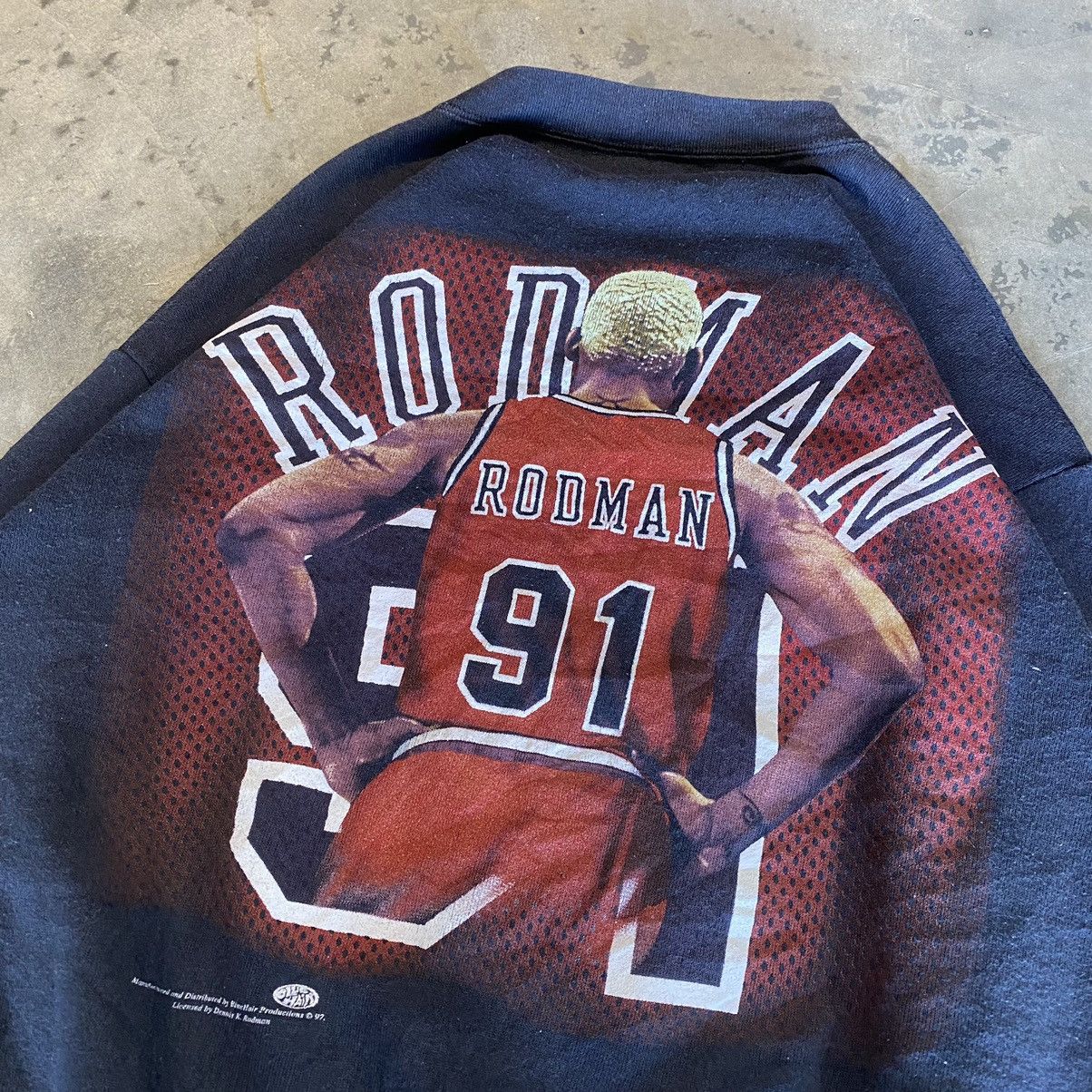 Vintage Grail💥Iconic Vintage 1997 Dennis Rodman Crewneck Size US L / EU 52-54 / 3 - 2 Thumbnail