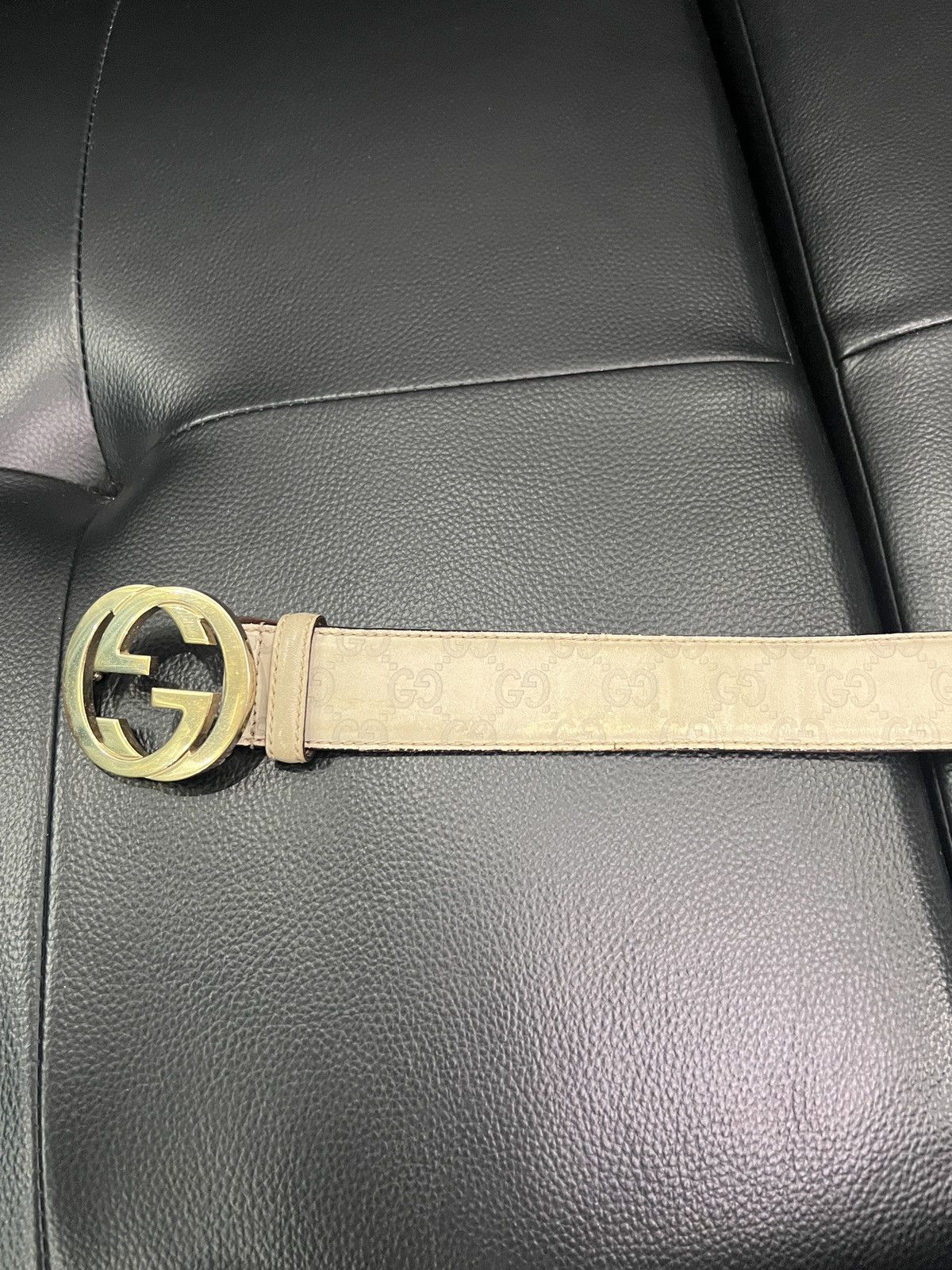 Gucci Gucci Double G Embossed Monogram Belt Size ONE SIZE - 17 Thumbnail