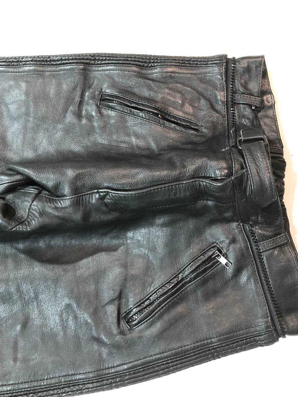 Genuine Leather × Vintage Vintage Rare Leather Moto Biker Leather Pants Size US 32 / EU 48 - 4 Thumbnail