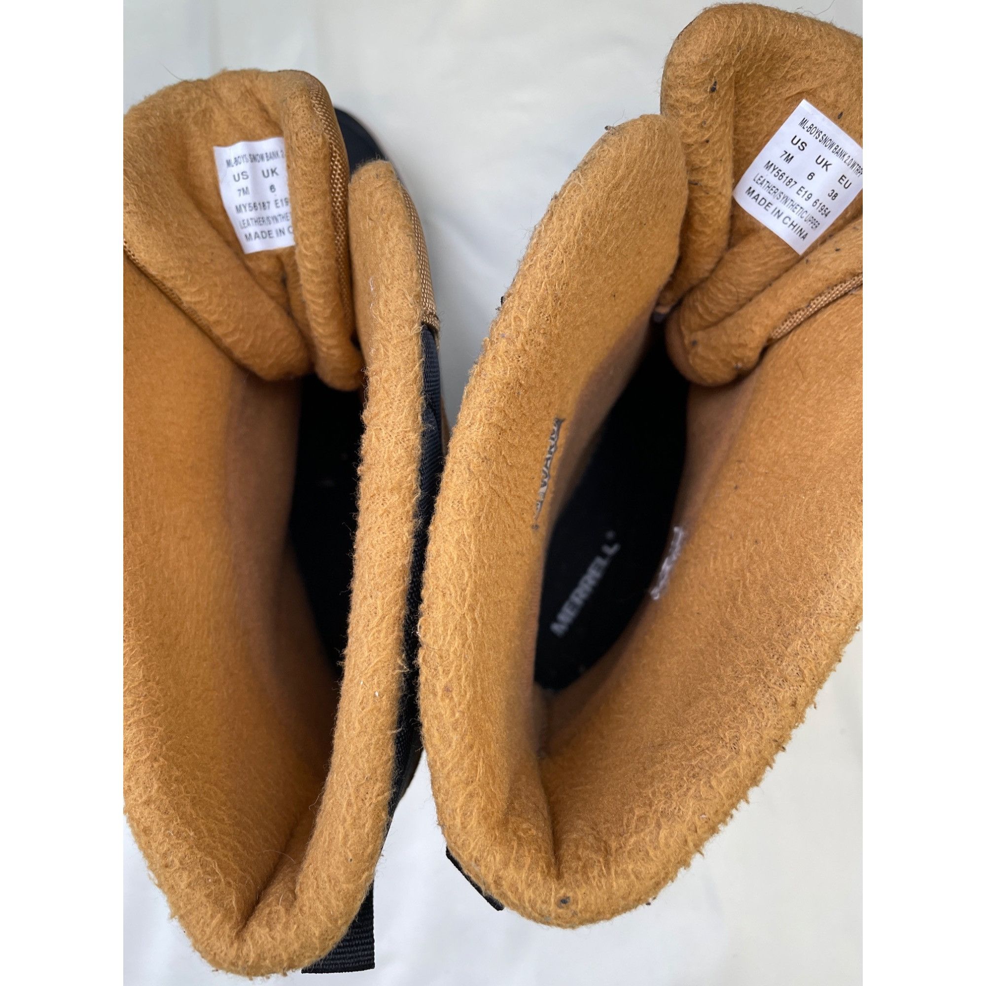 Merrell Merrell Men's Tan/Black Waterproof Boots Thermo Shoes Size 7 Size US 7 / EU 40 - 6 Thumbnail