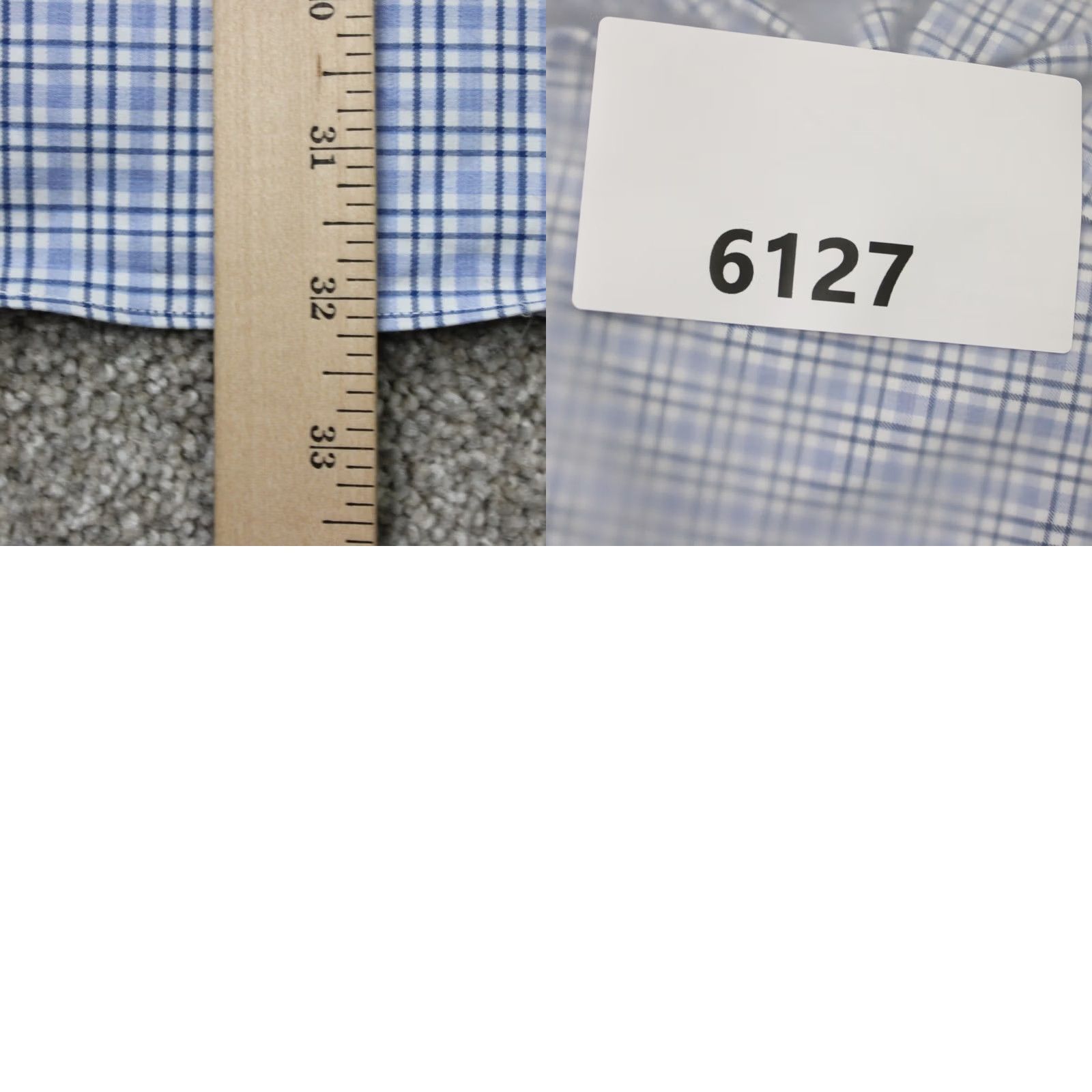 David Donahue David Donahue Shirt Mens Large Blue Plaid 100% Cotton Long Sleeve Button Up Size US L / EU 52-54 / 3 - 9 Thumbnail