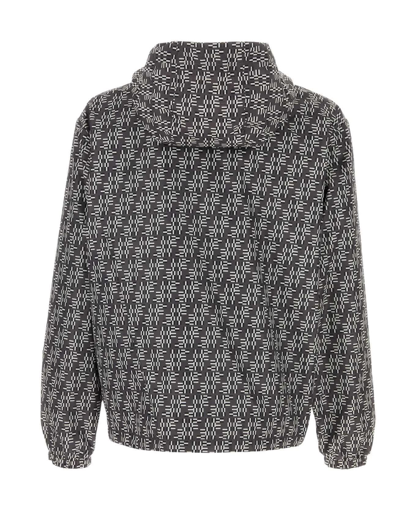 Fendi o1s1wg110226 Blouson Jacket in Gray/White Size US M / EU 48-50 / 2 - 2 Thumbnail