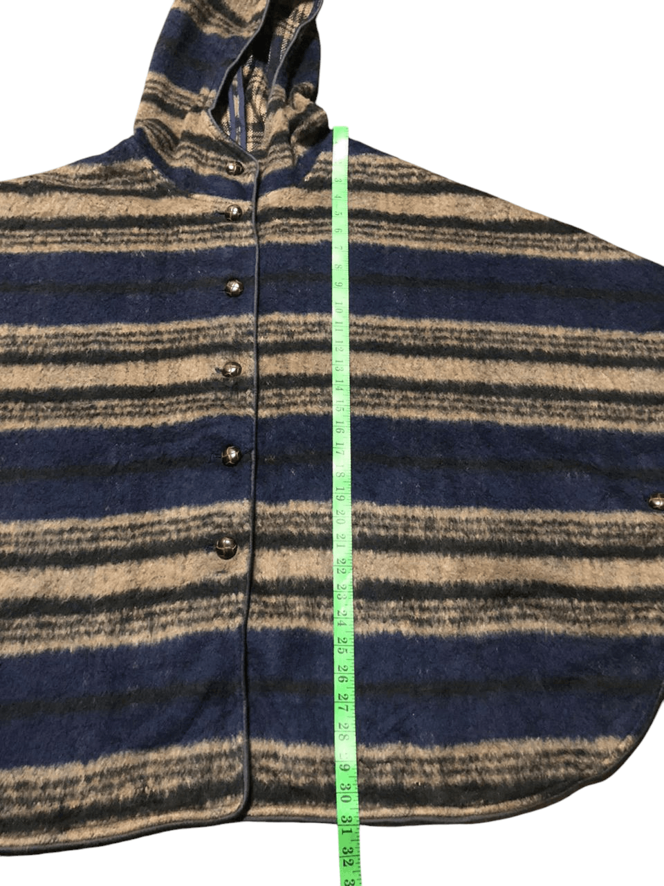 Beams Plus × Japanese Brand Archive💥 Beams Hearts Stripes Ponchos Hoodie FullOver Size L / US 10 / IT 46 - 24 Thumbnail
