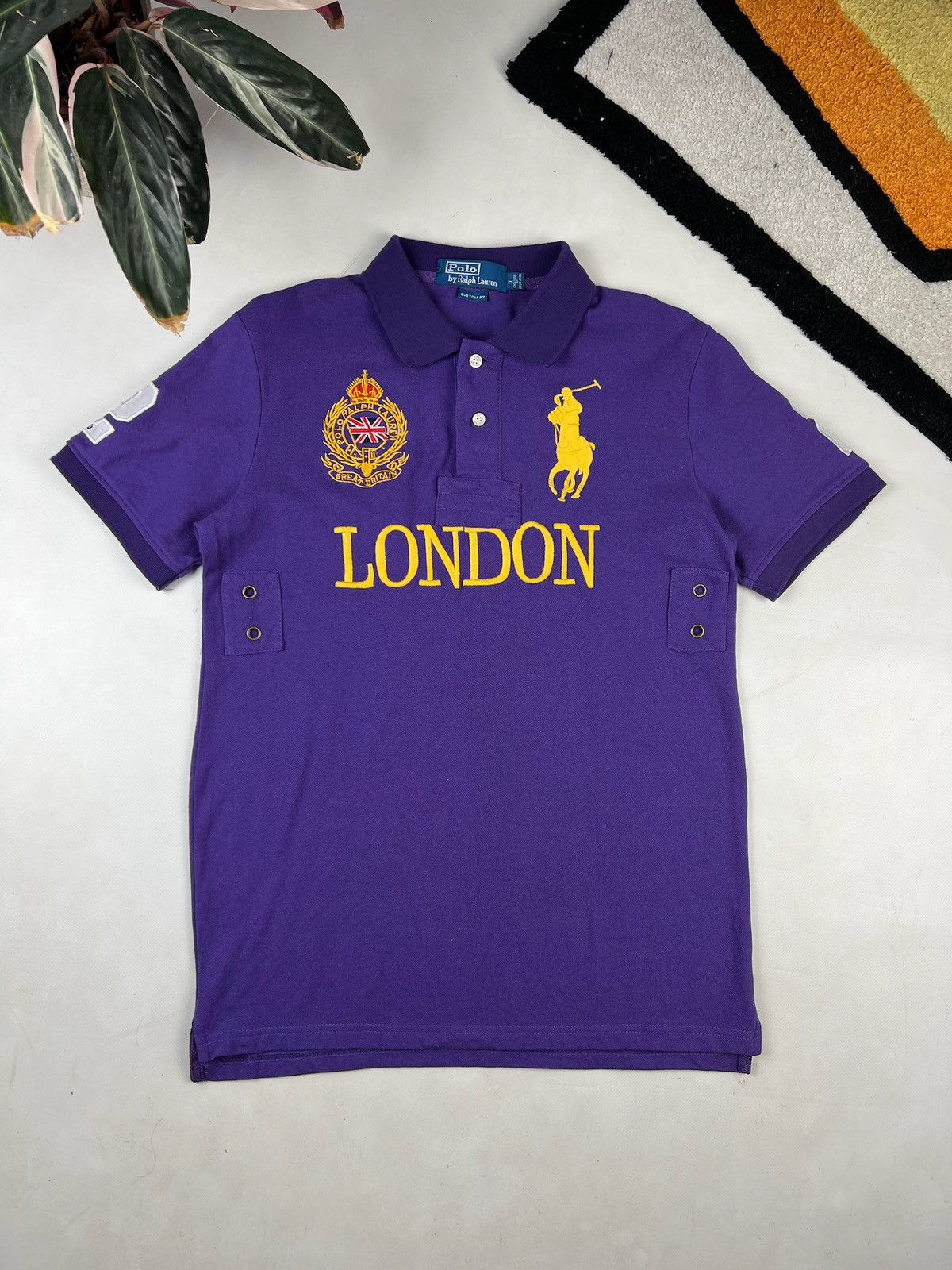 Polo Ralph Lauren ポロシャツ 長袖 Chief keef 紫 𝐁!𝐆𝐘𝐒 | Polo Ralph Lauren Big Pony Chief Keef 🇯🇲 JAMAICA