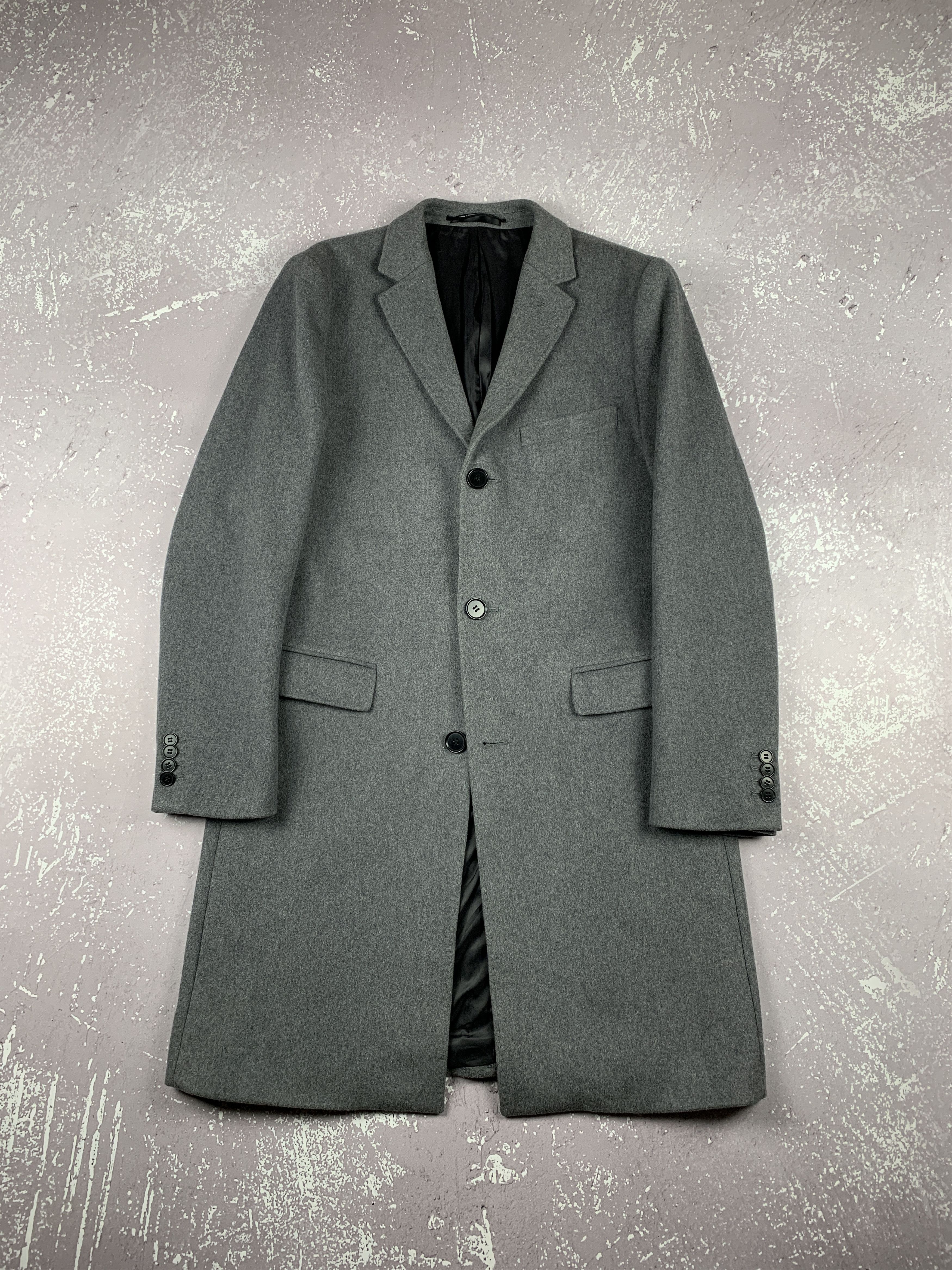 H&M H&M Light Grey Cashmere Blend Coat Size US M / EU 48-50 / 2 - 1 Thumbnail
