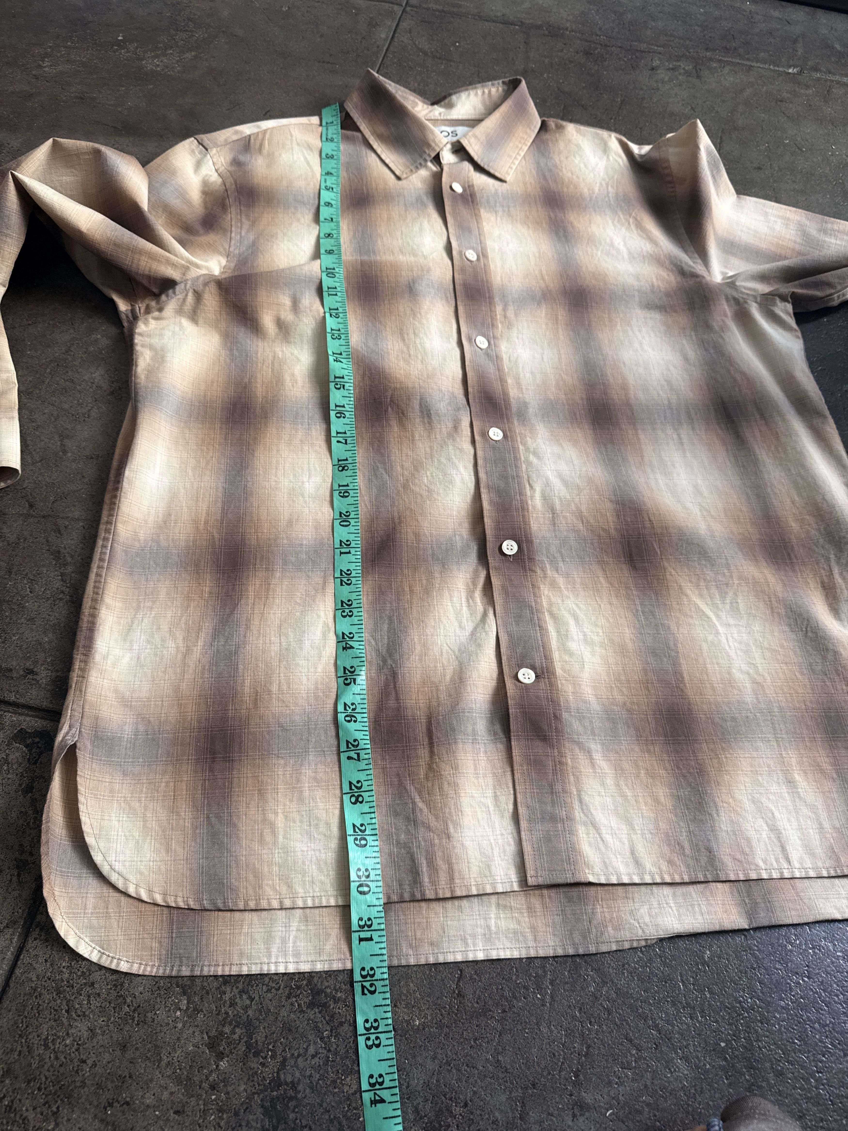 Cos 120$ Relaxed Firm Perfect Bown Plaid Shirt Size US M / EU 48-50 / 2 - 6 Thumbnail