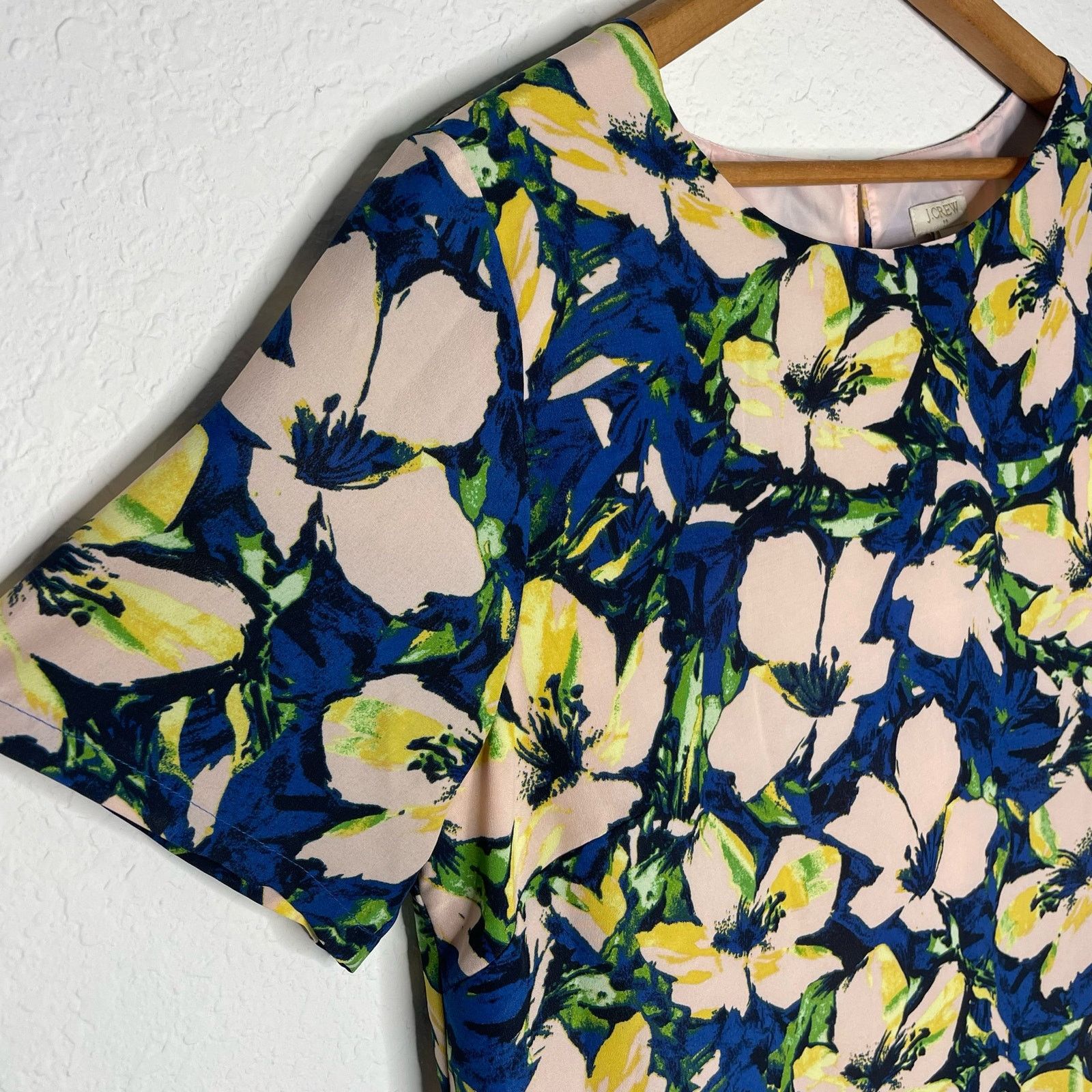 J.Crew J Crew Floral Shift Dress Size L / US 10 / IT 46 - 5 Thumbnail