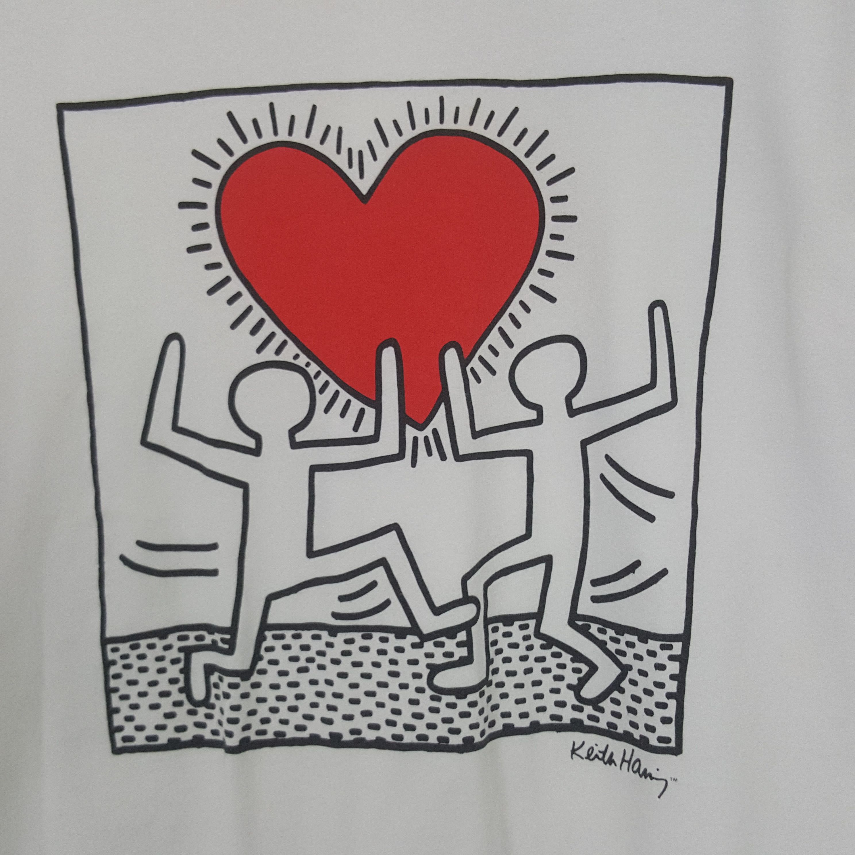 Keith Haring Vintage Keith Haring American Art Love Tshirt RR4 Size US L / EU 52-54 / 3 - 2 Thumbnail