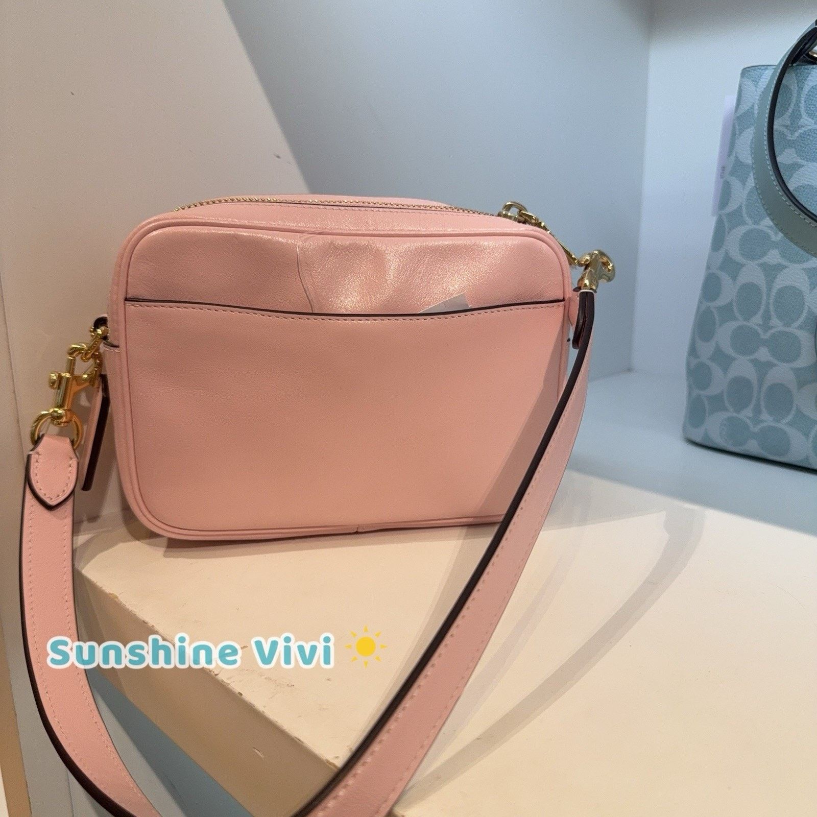 Coach NWT Coach Mini Carey Crossbody Bag CEA02 leather Soft Pink Size ONE SIZE - 2 Thumbnail