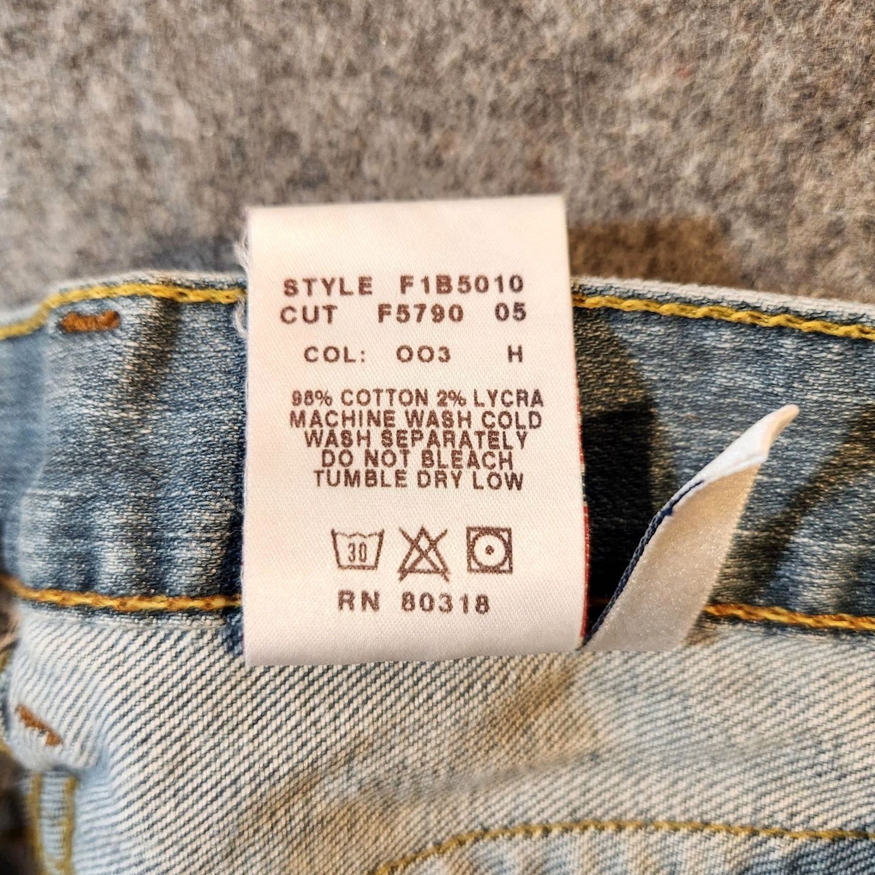 Lucky Brand VINTAGE Lucky Brand Jeans Womens 8 Jezabel Dungarees Blue Denim Stretch 32in Inseam Made in USA Womens Jeans Size 30" / US 8 / IT 44 - 3 Thumbnail