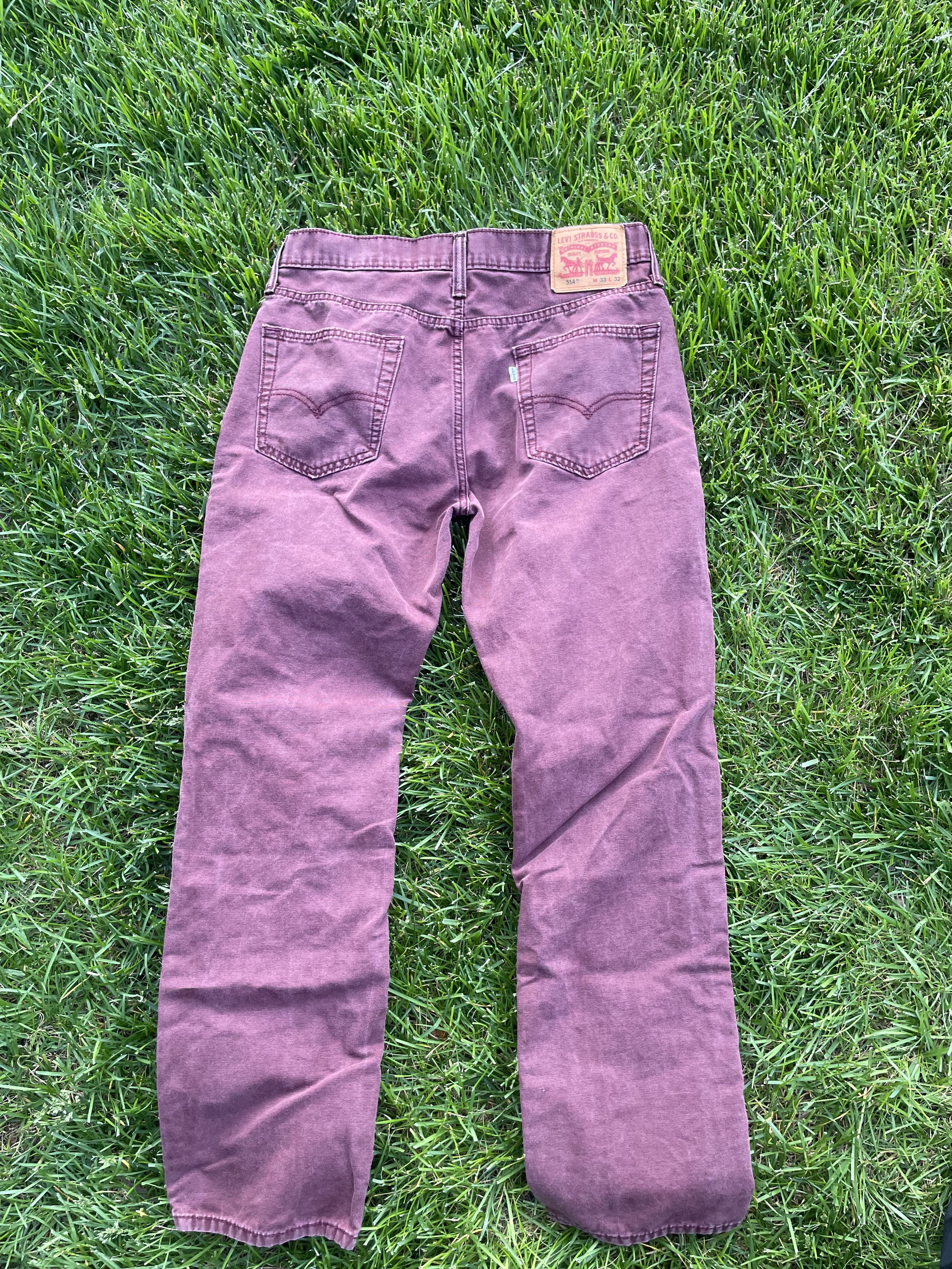 Levi's Vintage Faded Levi's 514 Red Denim Size US 33 - 2 Thumbnail