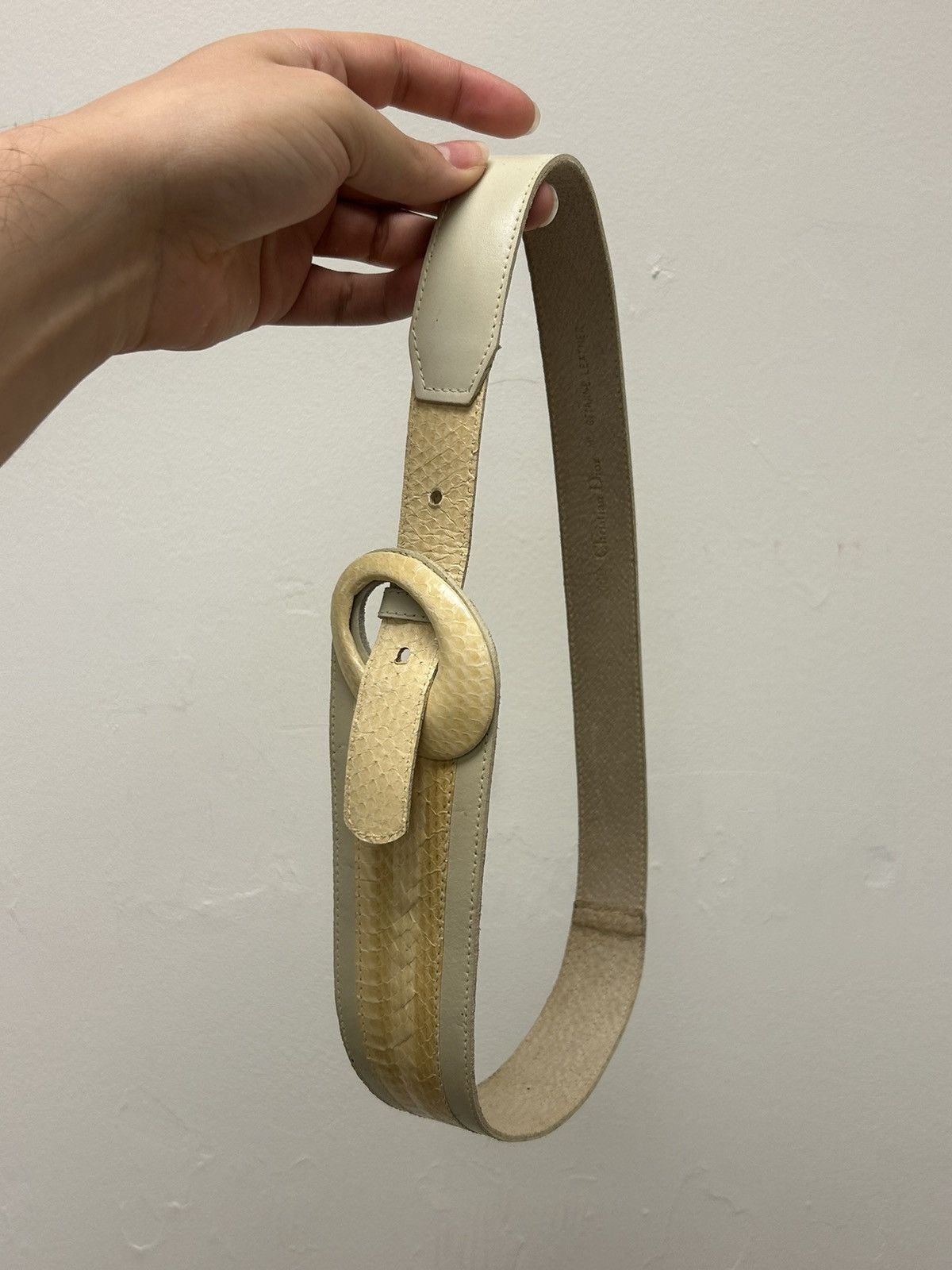 Dior 90’s Snakeskin Loop Belt Size ONE SIZE - 3 Thumbnail