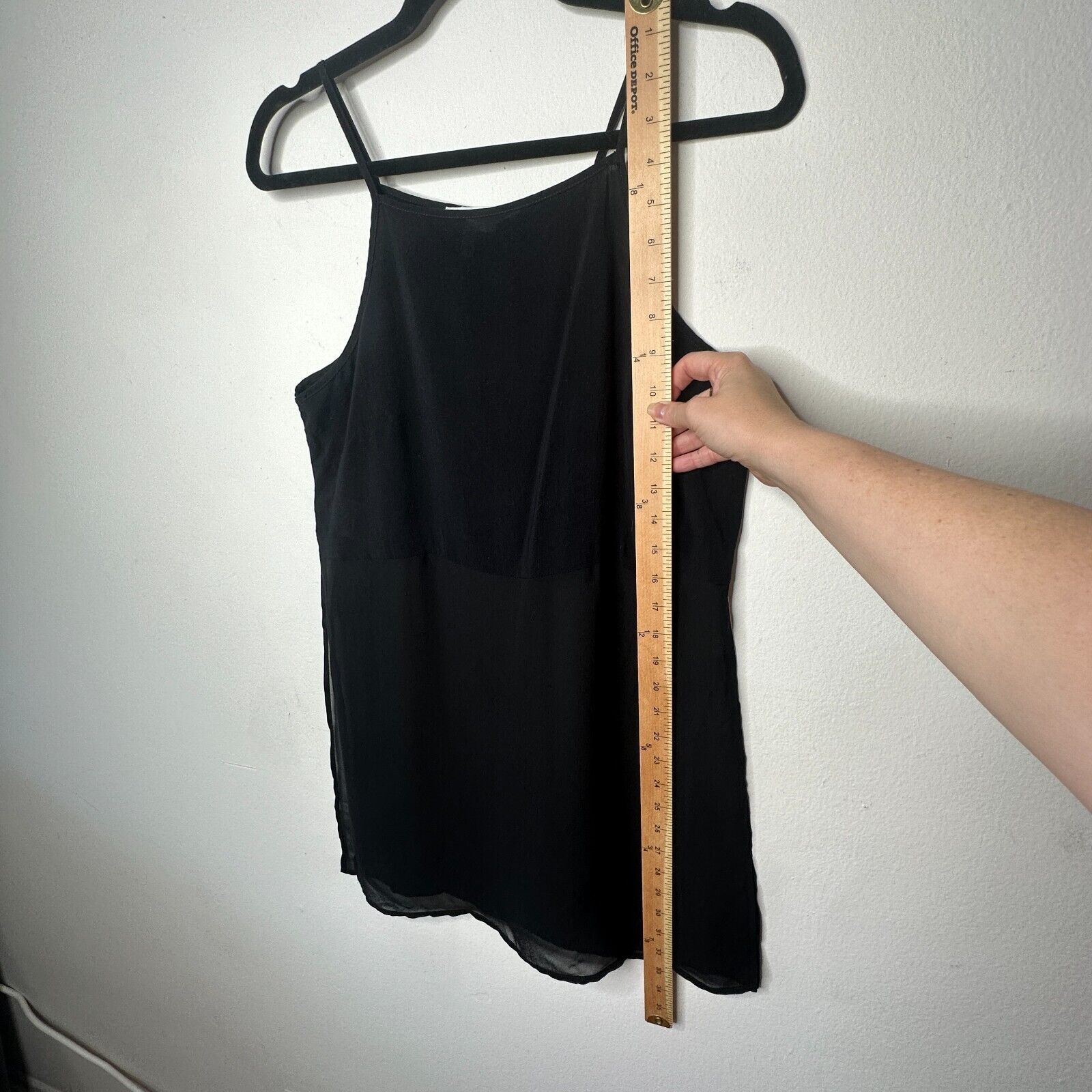 Other BCBGeneration Black Sheer Side-Slit Crop Tank Cami SM Size S / US 4 / IT 40 - 4 Thumbnail