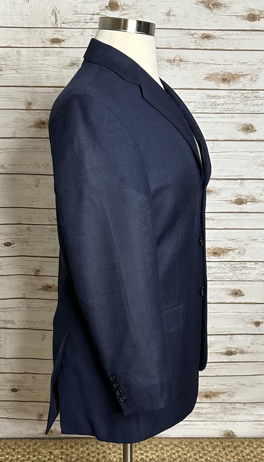 Other Classic navy Italian wool single-breasted blazer/sportscoat Size 52R - 7 Thumbnail