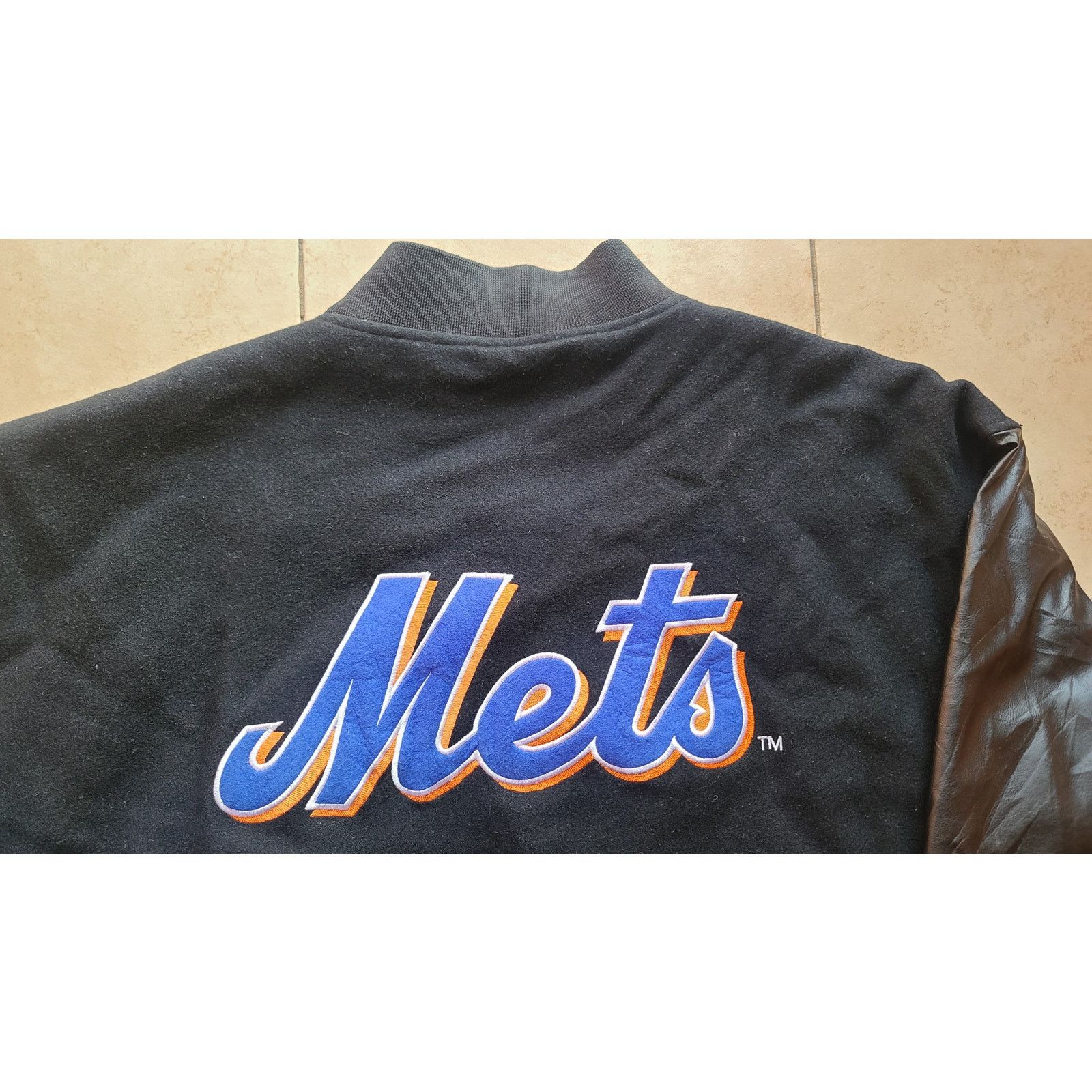 Jeff Hamilton × MLB New York Mets 90s JH varsity bomber 3XL blk MLB baseball vtg Size US XXL / EU 58 / 5 - 4 Thumbnail
