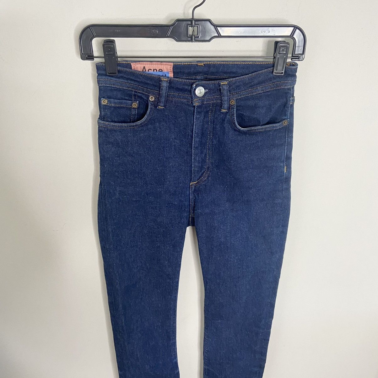 Acne Studios Acne Studios Peg Indigo High Rise Jeans | Size 25 Size 25" / US 0 / IT 36 - 3 Thumbnail