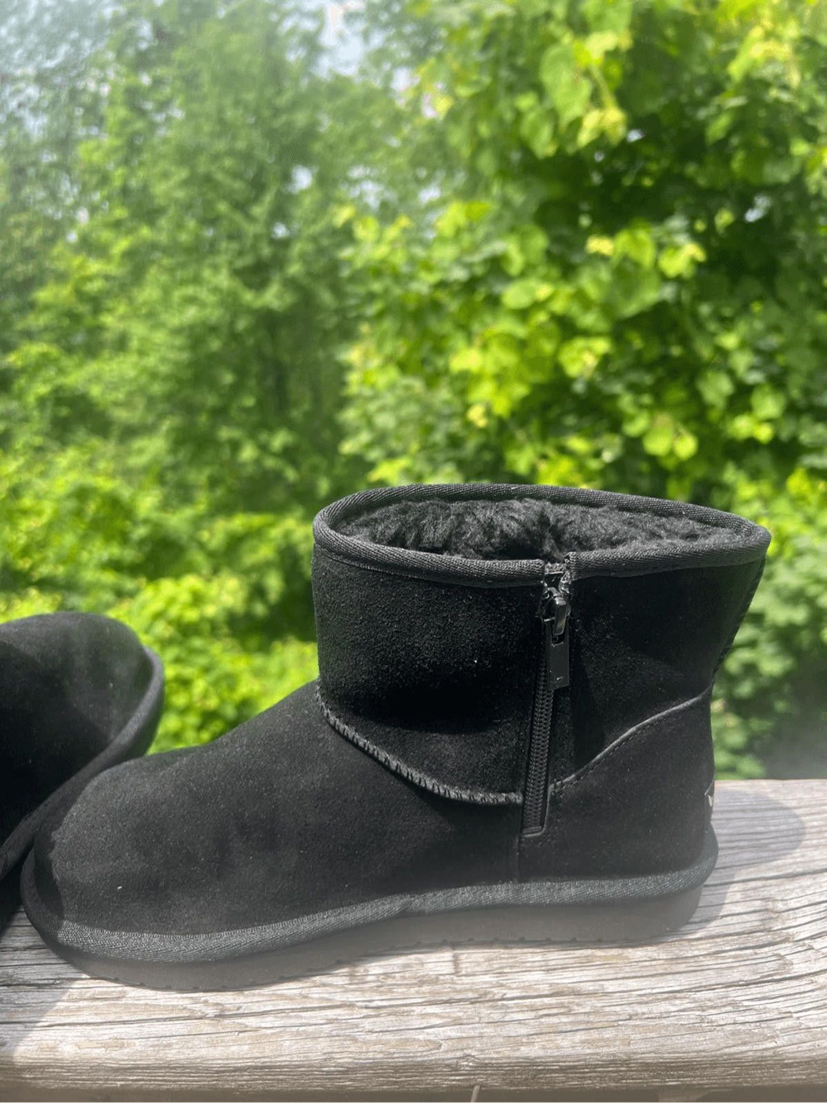 Koolaburra KOOLABURRA Leather Suede Black Booties Sz 5 NWOB Size US 5 / IT 35 - 5 Thumbnail