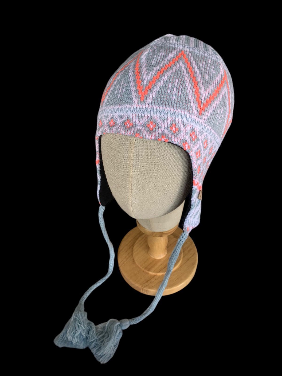 Columbia × Japanese Brand Columbia Outdoor Multicolour Rare Earflap Beanie Hats Size ONE SIZE - 4 Thumbnail