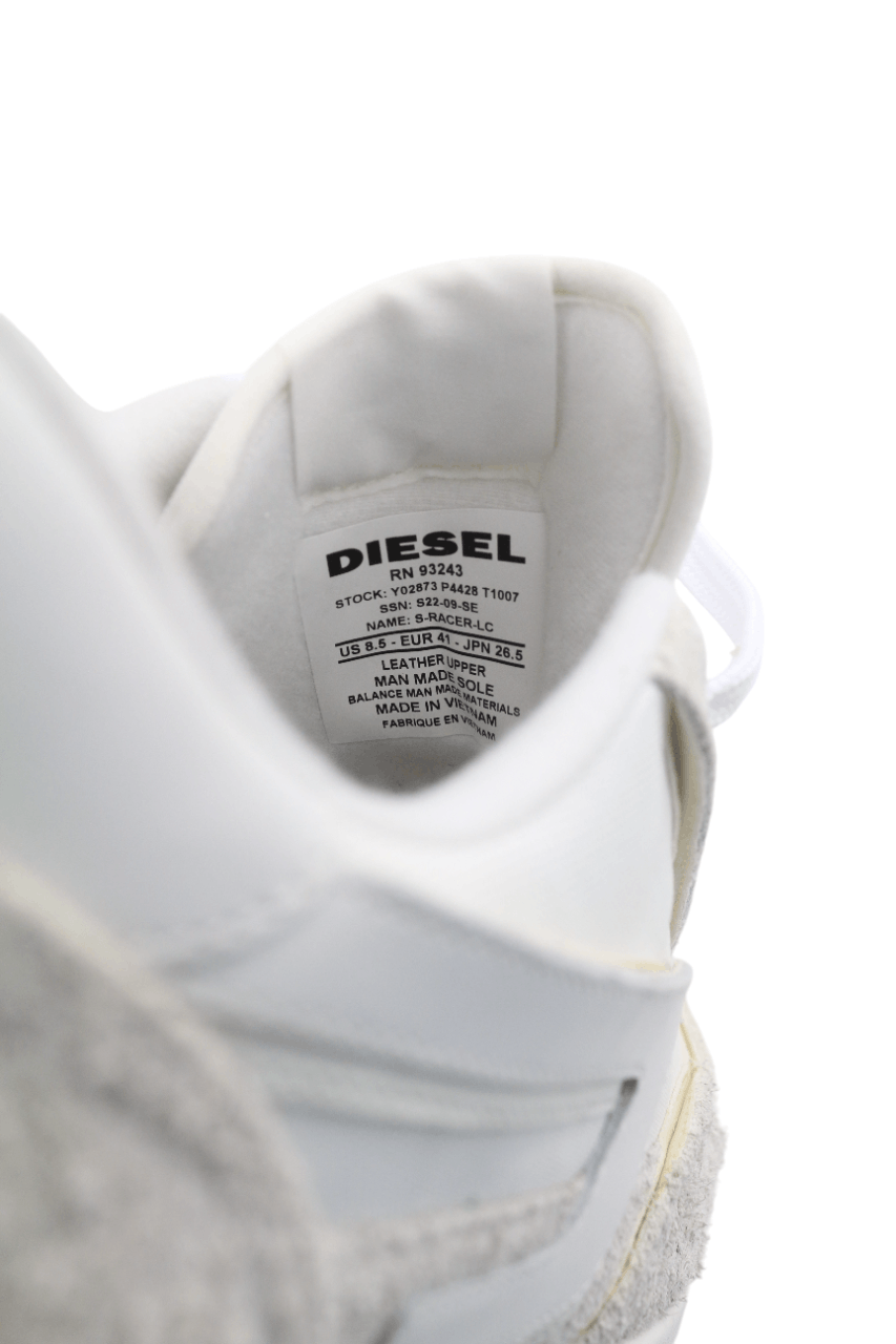 Diesel S-RACER-LC EU41 White Leather Details 40582 Size US 8 / EU 41 - 11 Thumbnail