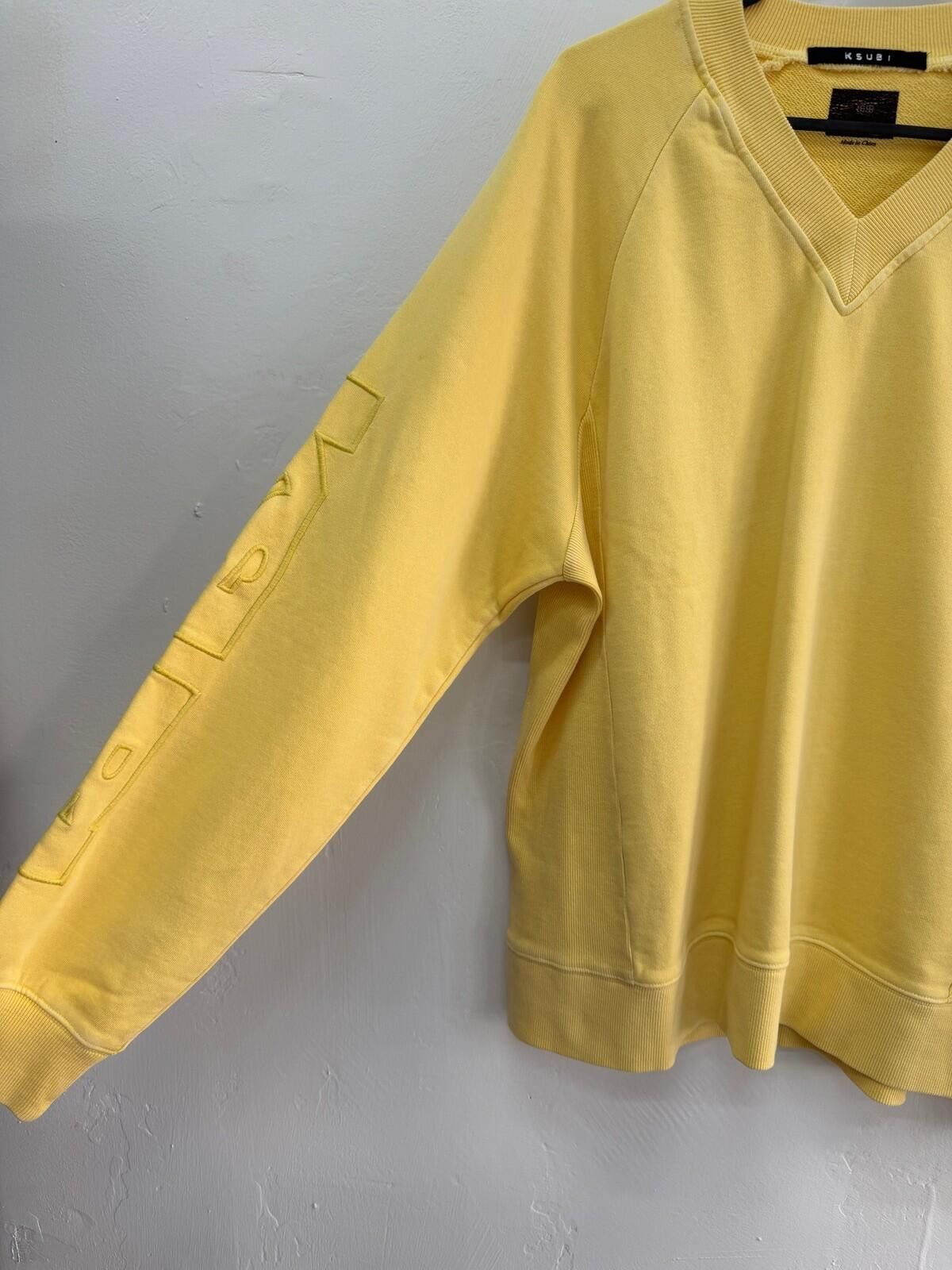 Ksubi new Ksubi womens small s yellow sweatshirt jumper top 8 Size S / US 4 / IT 40 - 3 Thumbnail