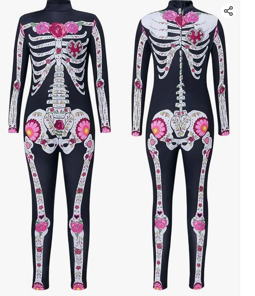 Other Kid Halloween Costume Skeleton Bone Skull dia de los muertos Size ONE SIZE - 1 Thumbnail