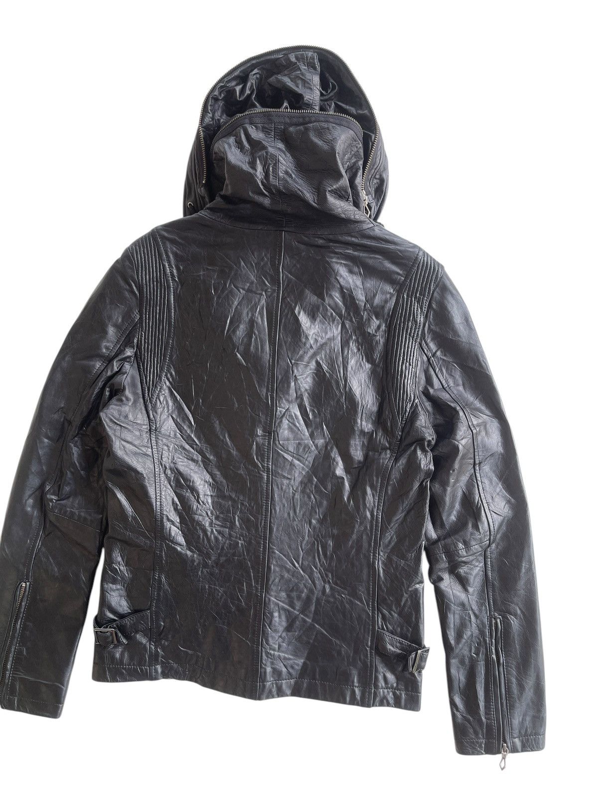 Japanese Brand HARUF Sheepskin Bono Hooded LGB Style Jacket Size L / US 10 / IT 46 - 9 Thumbnail