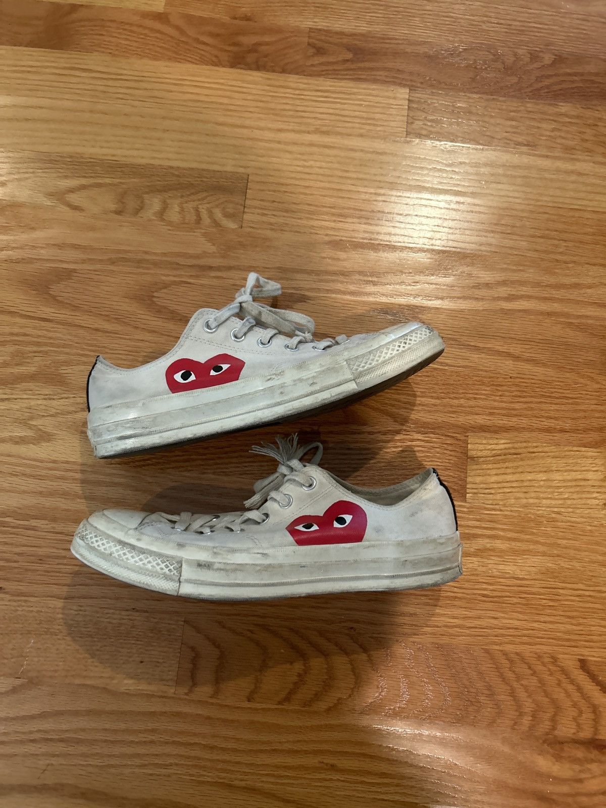 Comme des Garcons × Converse NEED GONE CDG Converse Low White size 9 Size US 9 / EU 42 - 1 Thumbnail