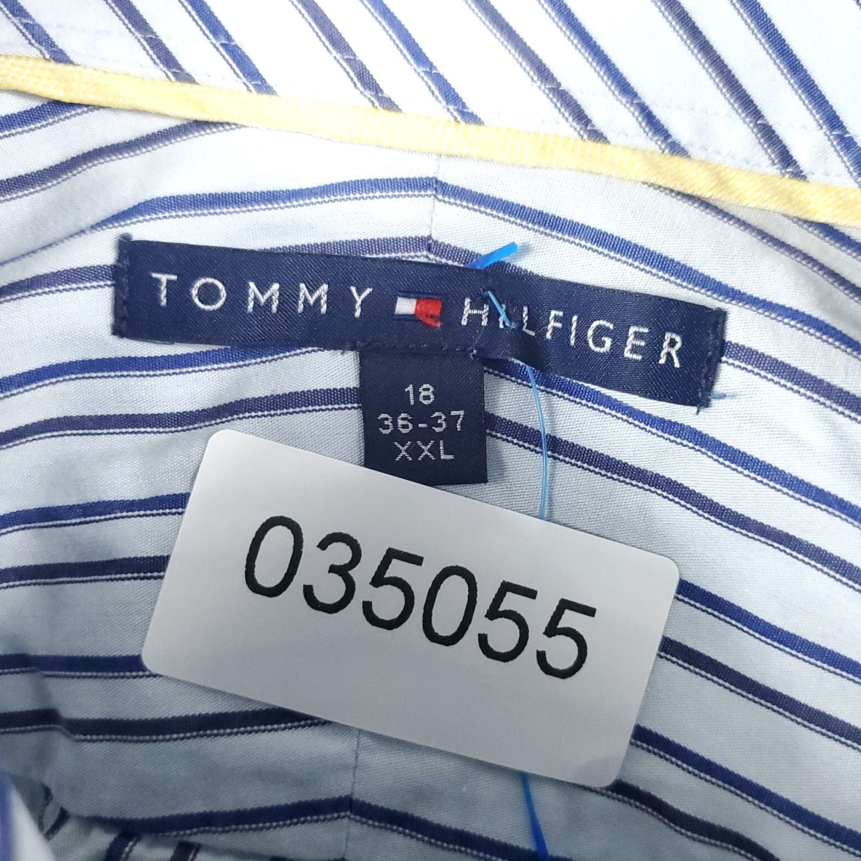 Tommy Hilfiger Tommy Hilfiger Shirt Mens 2XL Blue Striped Button-Up Long Sleeve Casual Business Formal Party/Cocktail Workwear Size US XXL / EU 58 / 5 - 6 Thumbnail