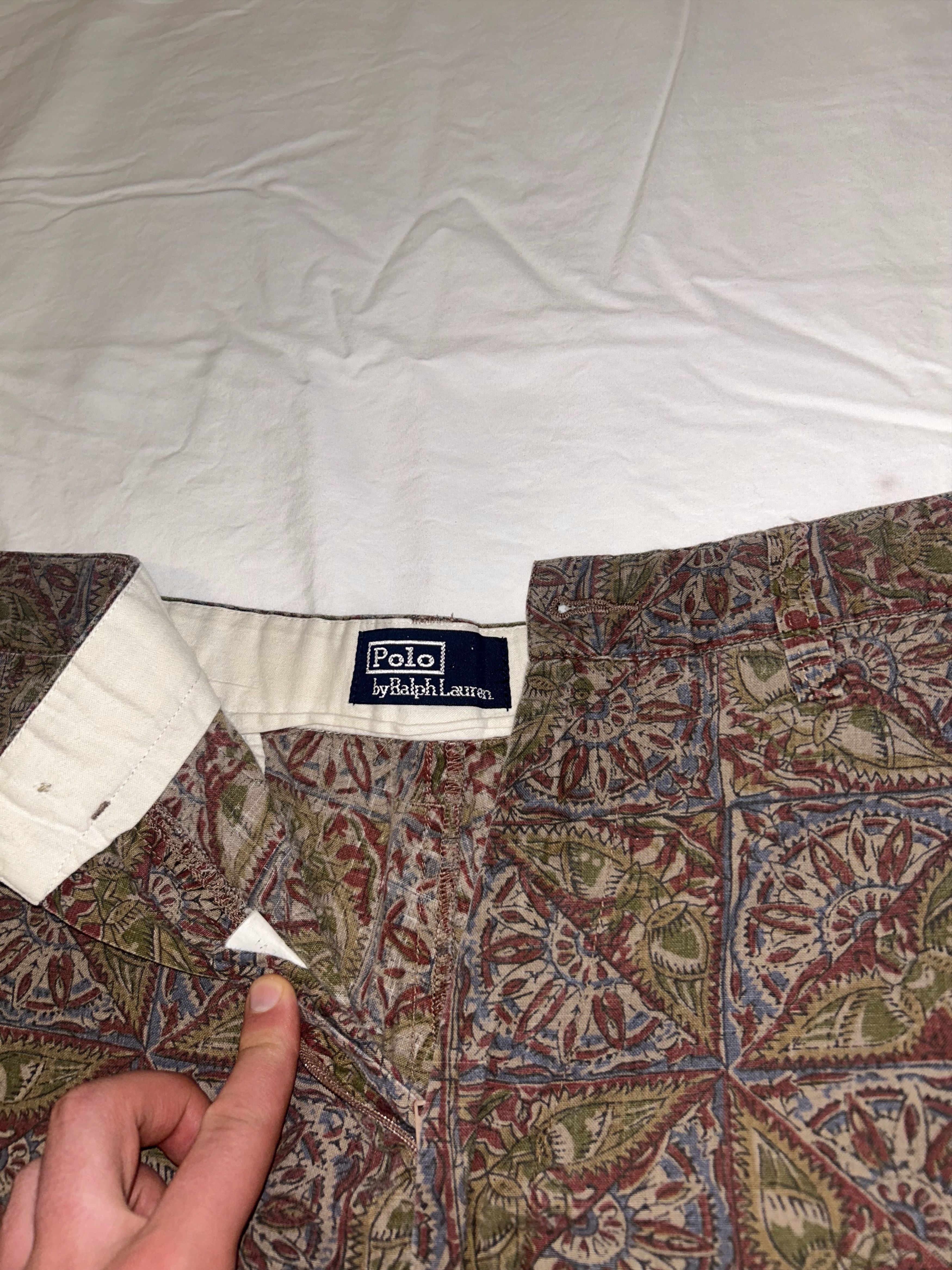 Polo Ralph Lauren Vintage Polo Ralph Lauren Flat Front Shorts 33 Size US 33 - 2 Thumbnail
