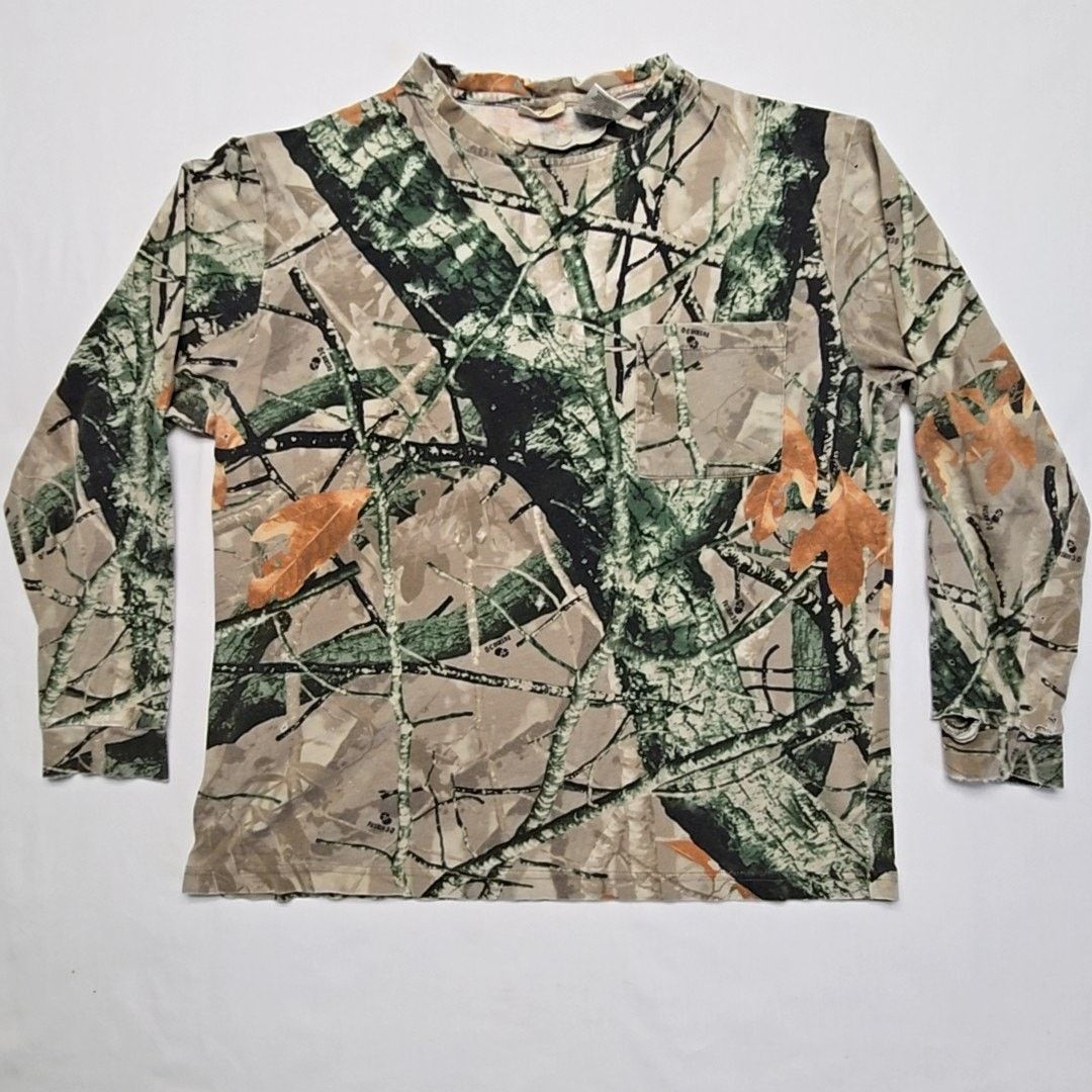 Other Distressed Camo Long Sleeve Shirt Camouflage Large Shirt Size US L / EU 52-54 / 3 - 1 Thumbnail
