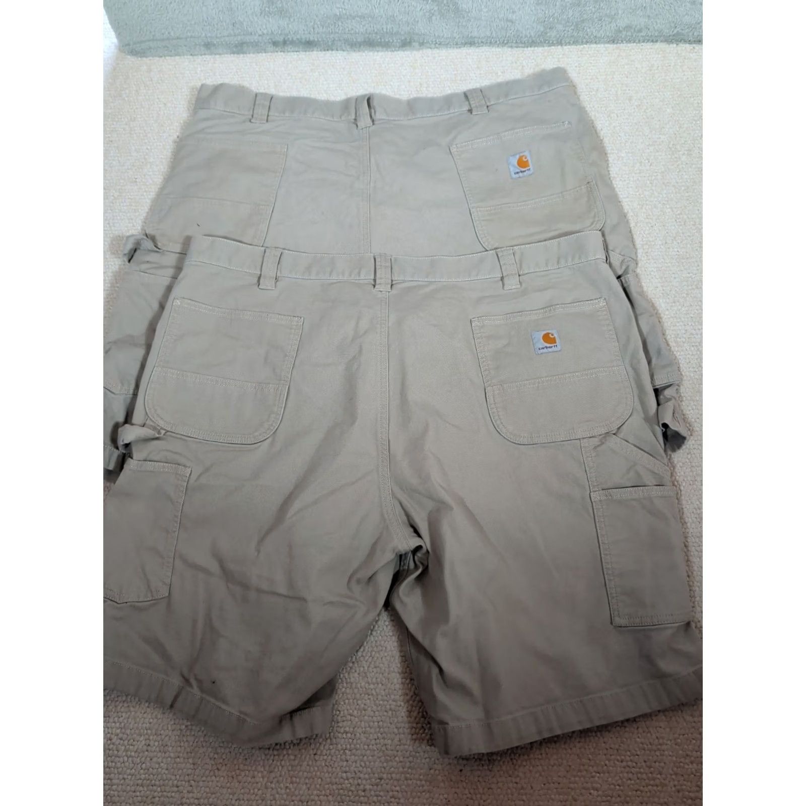 Carhartt Carhartt Shorts Relaxed Fit Rugged Flex Canvas Utility Work Men's Sz 44 Beige Size US 44 / EU 60 - 3 Thumbnail