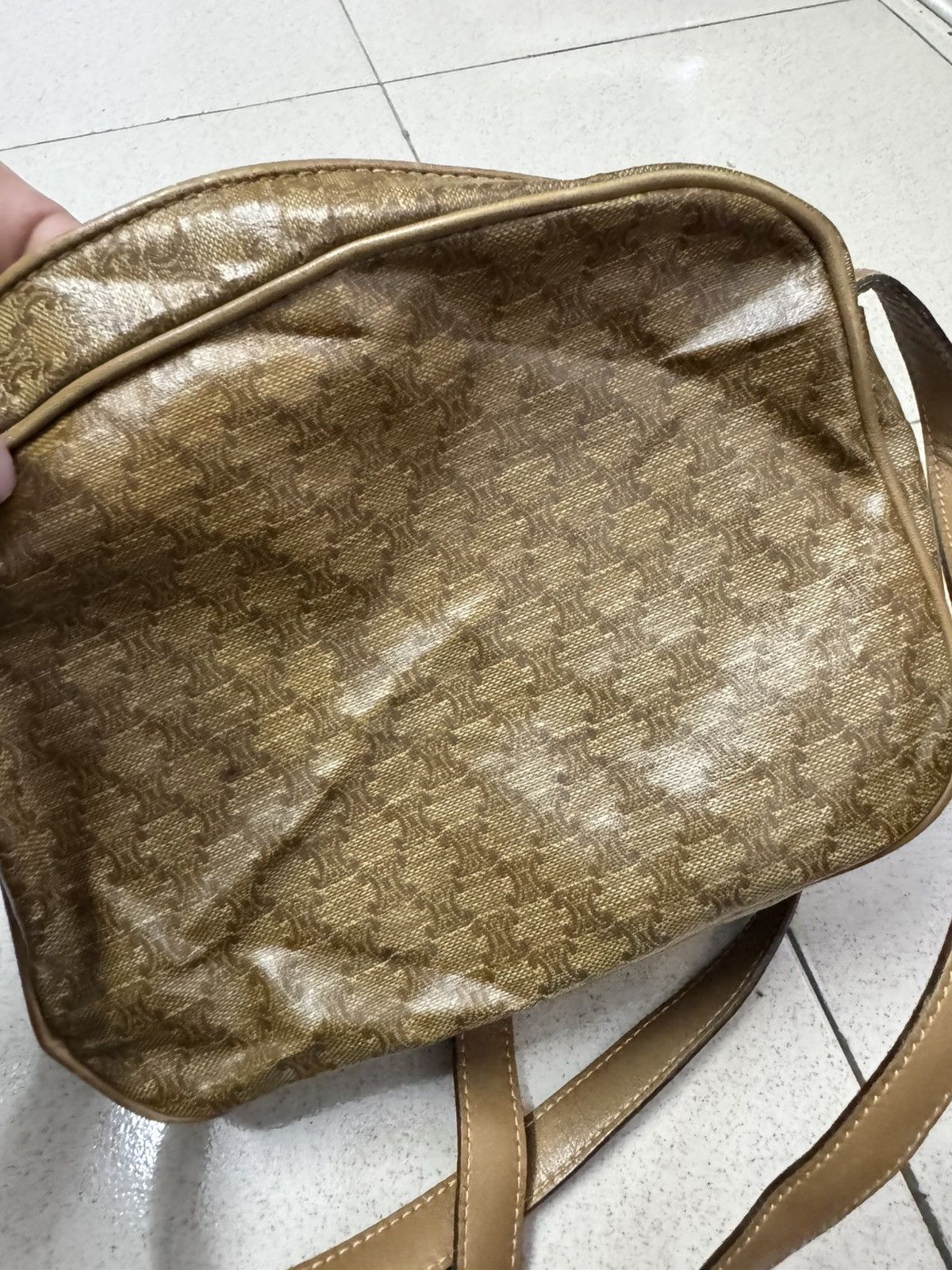 Celine VINTAGE CELINE TRIOMPHE MACADAM PVC CROSS BODY BAG Size ONE SIZE - 12 Thumbnail