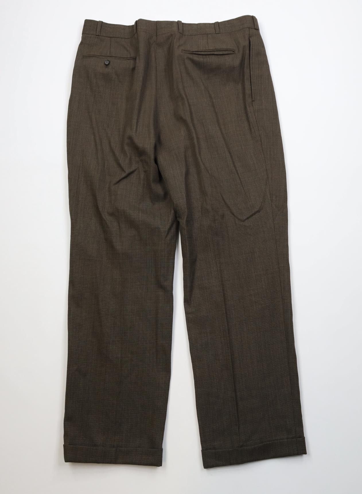Vintage Vintage 90s Streetwear Pleated Wide Leg Chino Pants Brown Size US 38 / EU 54 - 10 Thumbnail