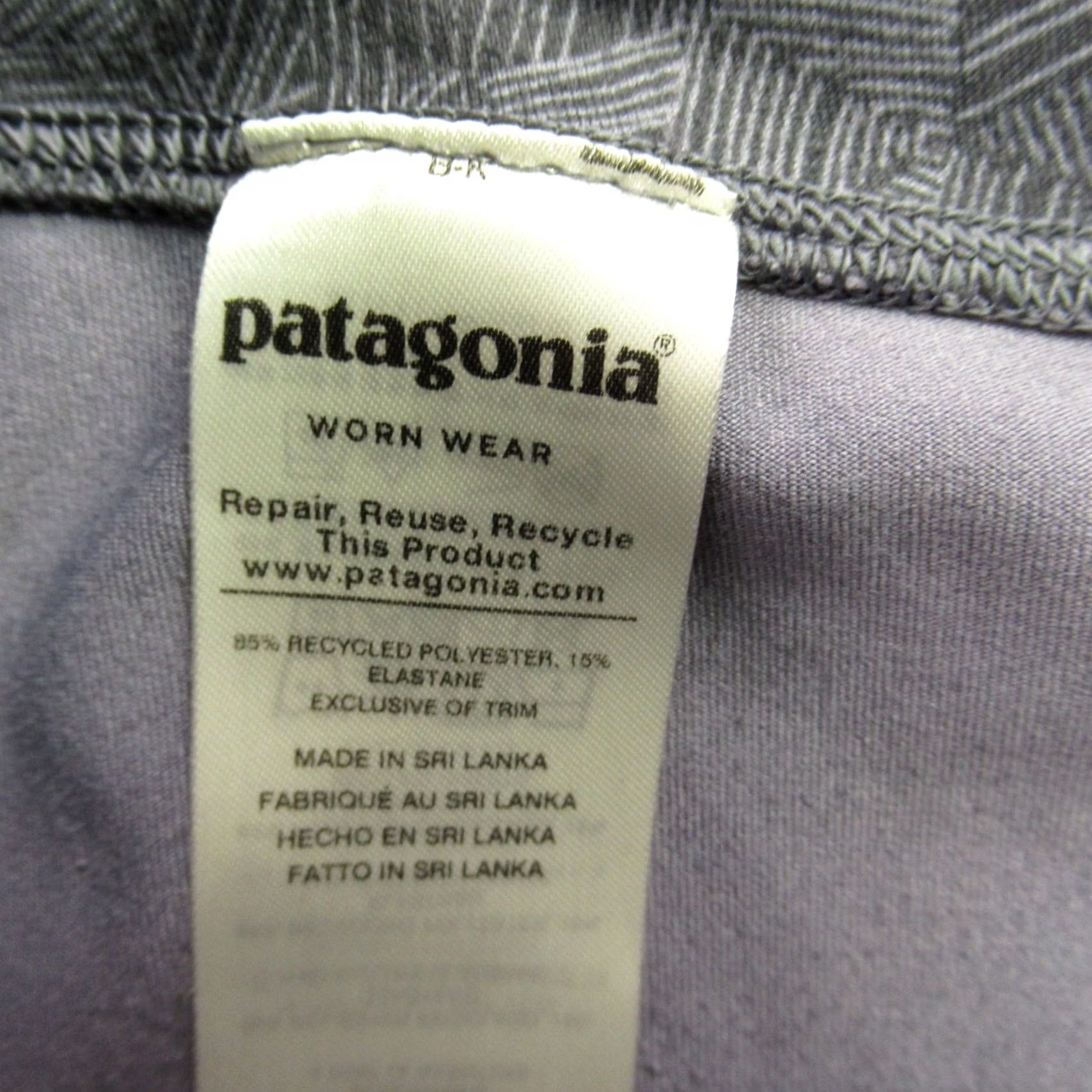 Patagonia Patagonia Leggings Large Gray Workout Gym Stretch Lightweight Casual Womens Size 36" / US 14 / IT 50 - 3 Thumbnail