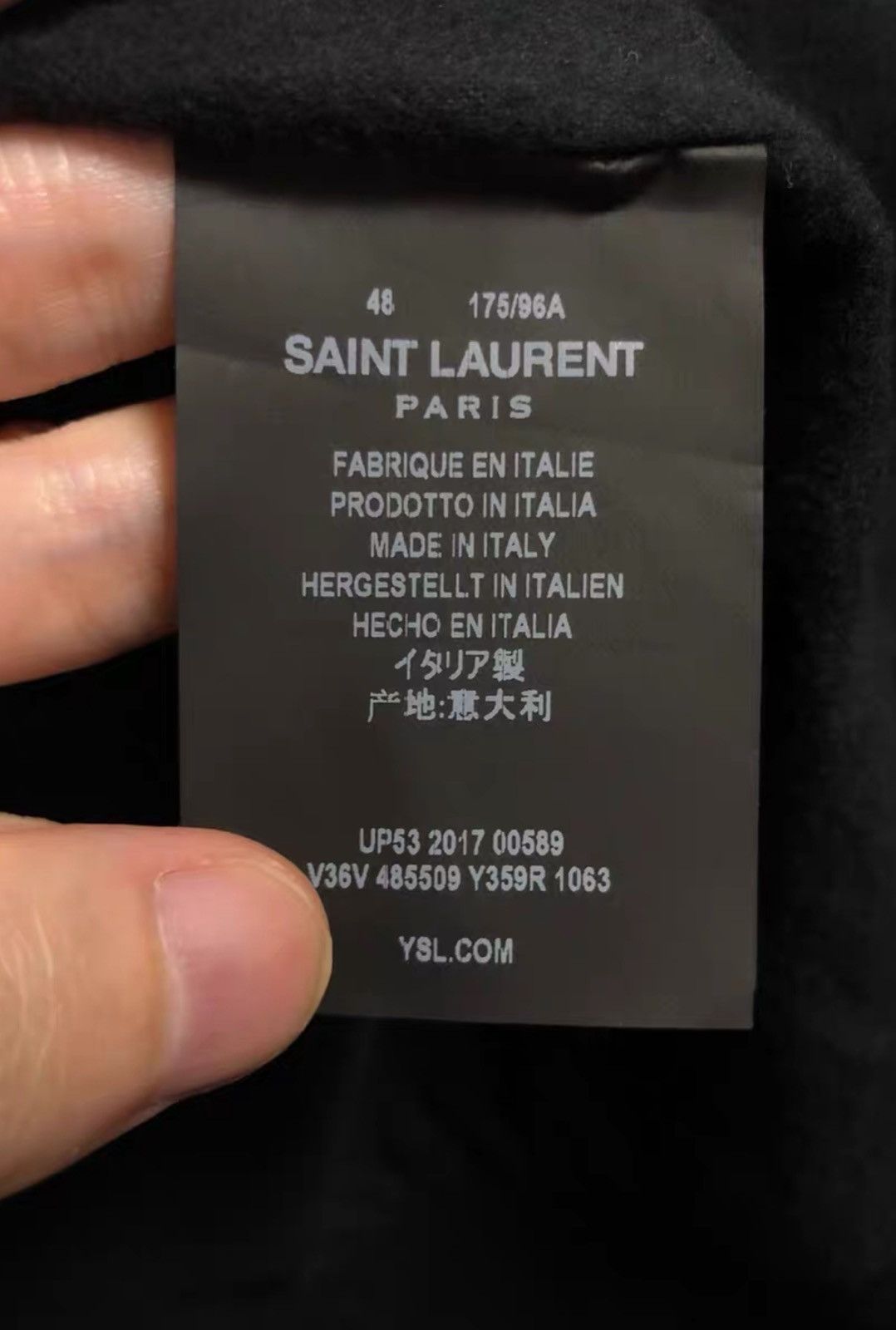Saint Laurent Paris Saint Laurent Flamingo All-Print Silk Jacket Size US L / EU 52-54 / 3 - 7 Thumbnail