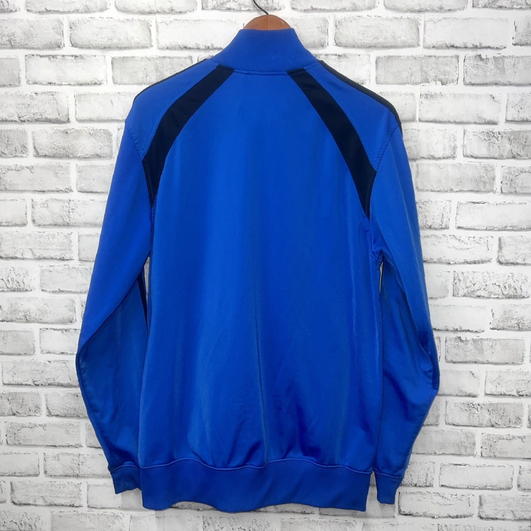 Adidas Adidas Jacket Mens M Full Zip Striped Track Blue Size US M / EU 48-50 / 2 - 4 Thumbnail