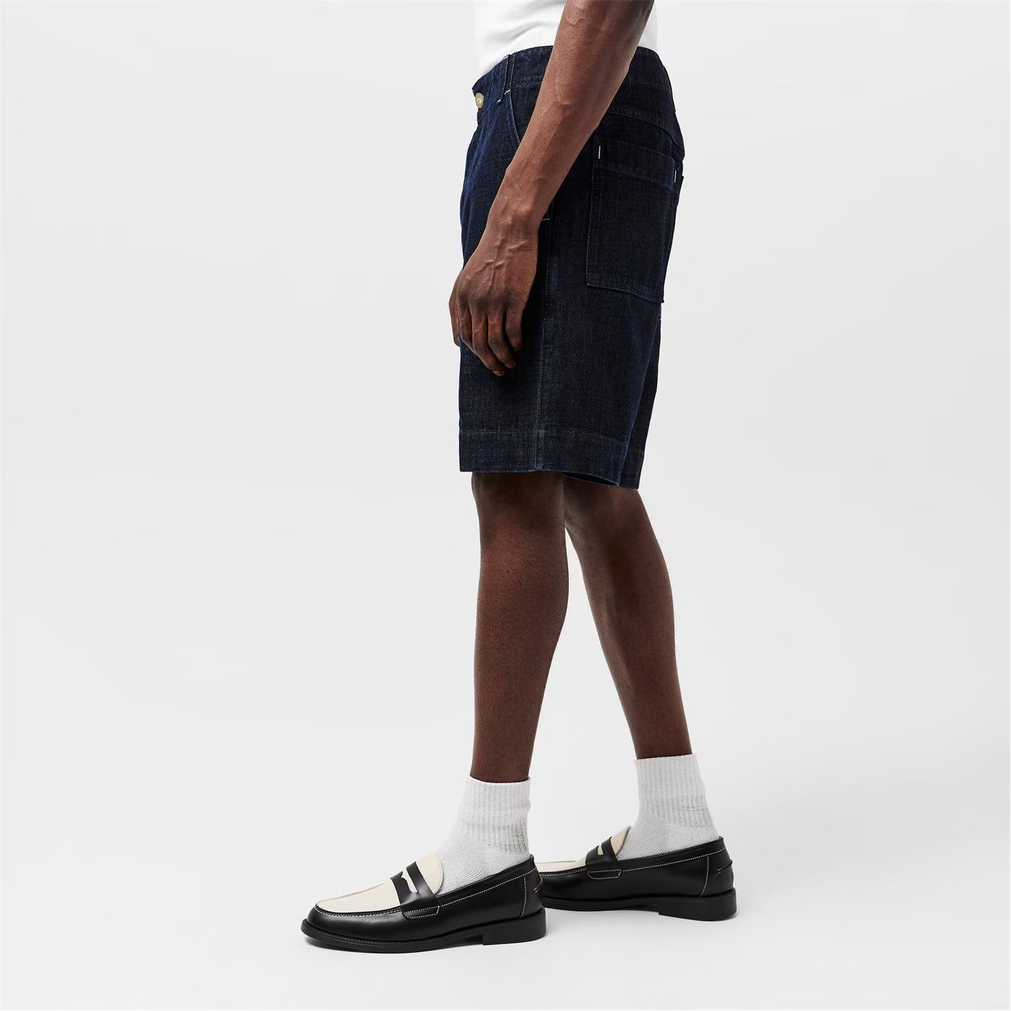Jacquemus o1g2r1mq0426 Le Short De-Nimes Shorts in Dark Navy Size US 34 / EU 50 - 3 Thumbnail