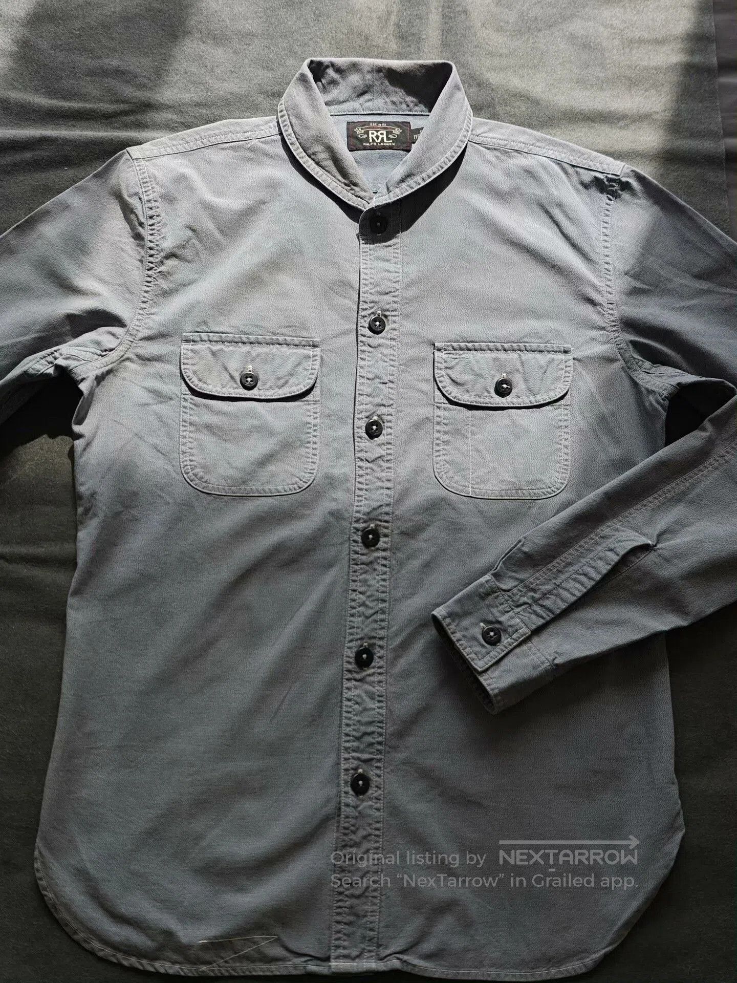 RRL Ralph Lauren RRL Double RL Gray Work Shirt. Size US S / EU 44-46 / 1 - 2 Thumbnail