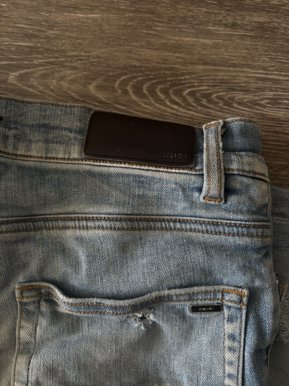 Amiri AMIRI logo applique jeans ‘Clay Indigo’ Size US 30 / EU 46 - 4 Thumbnail