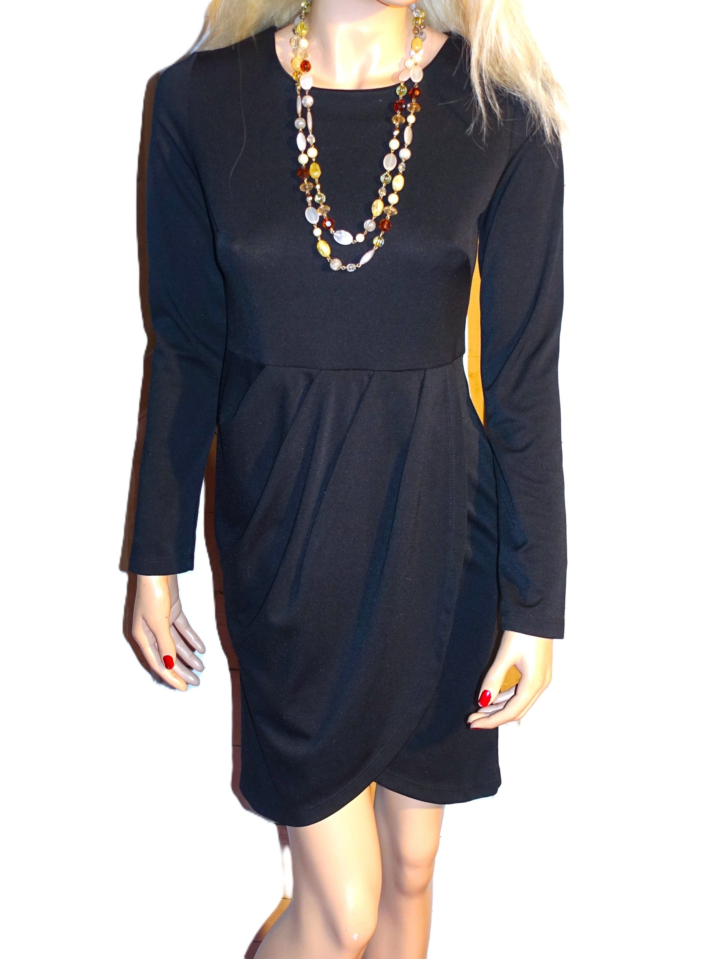 Other Emploi Black Pleated Dress S Size S / US 4 / IT 40 - 1 Thumbnail